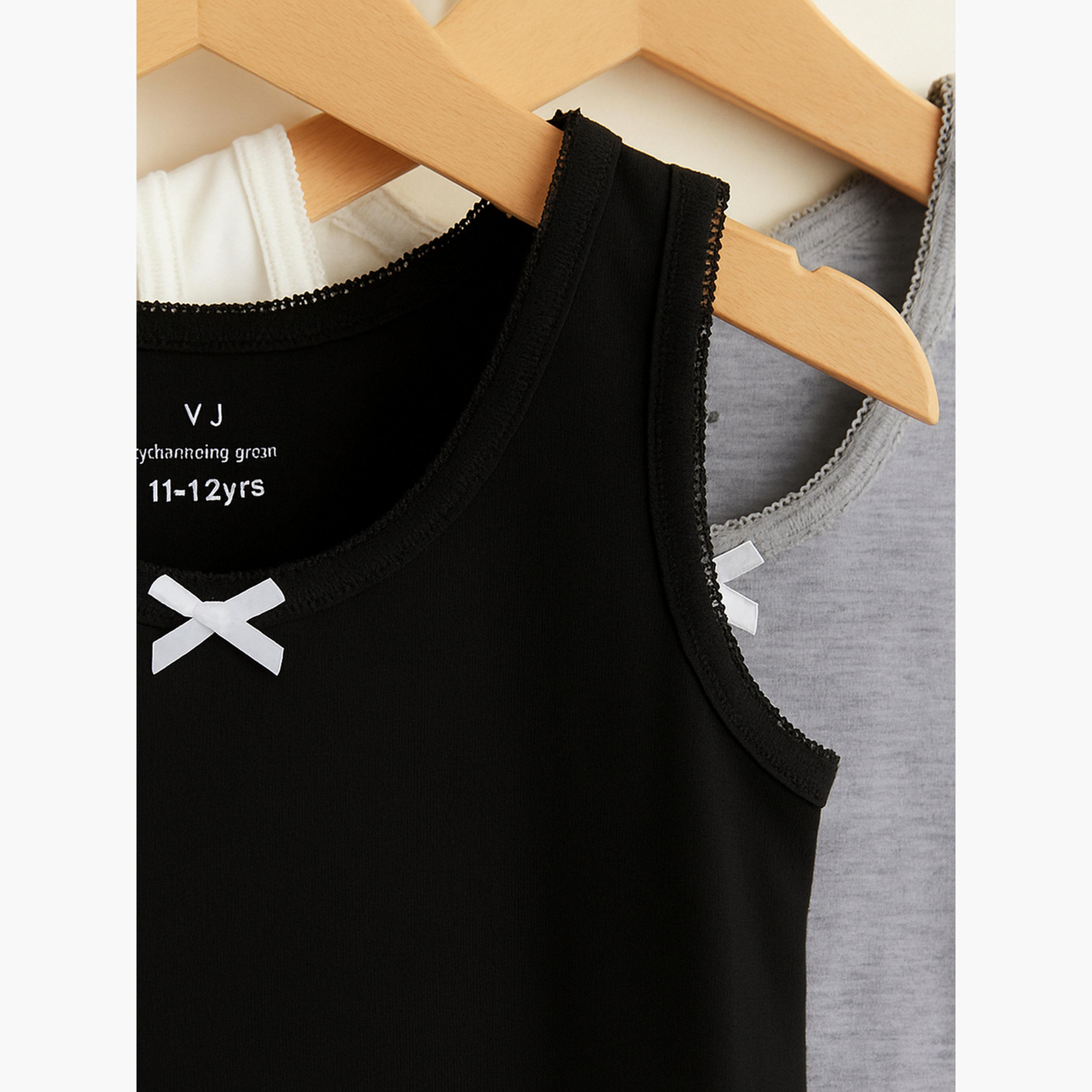 مجموعة من 3 قطع فيست قطن للبنات-girls-clothing-innerwear-image-5