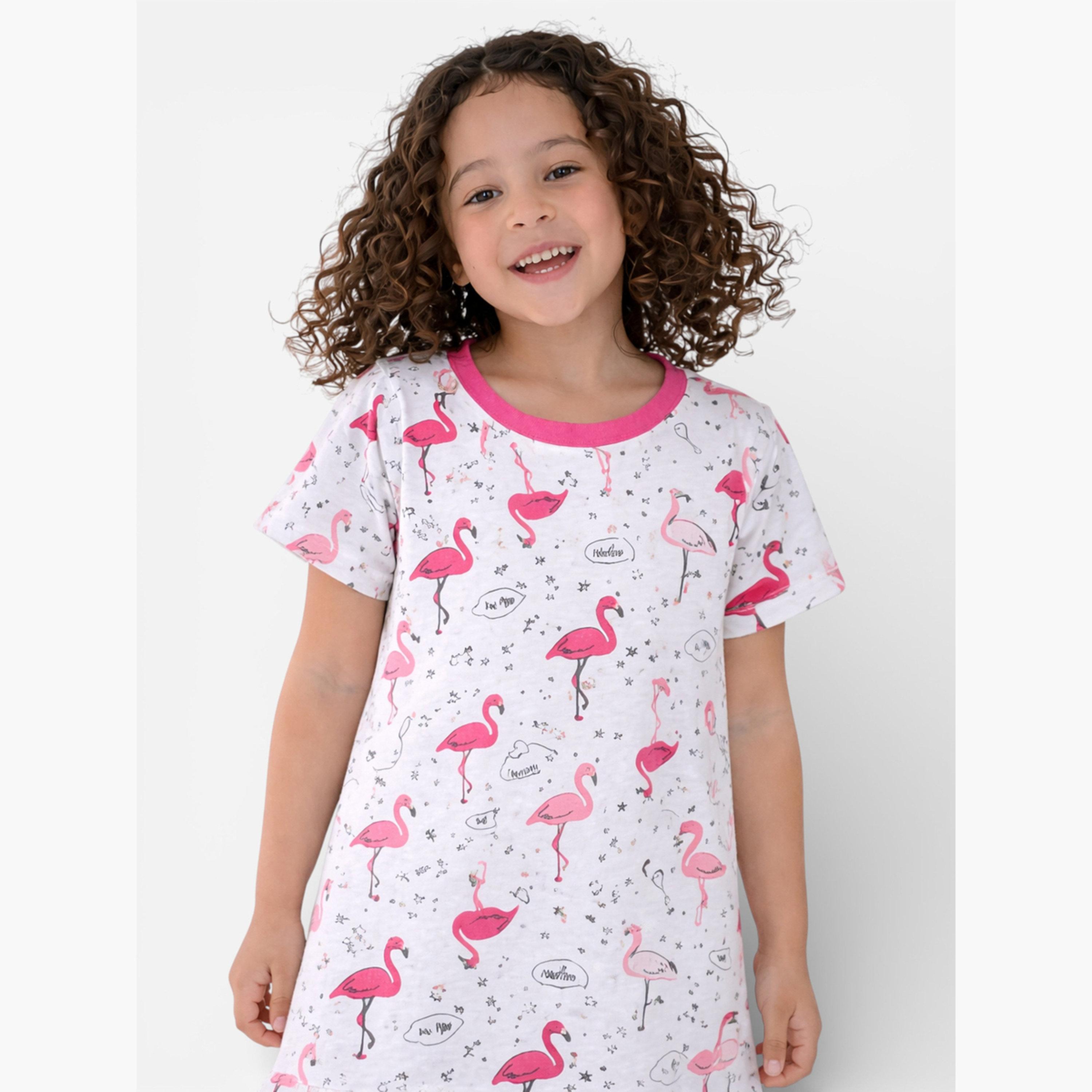 قميص نوم بطبعة للبنات-girls-clothing-nightwear-image-3