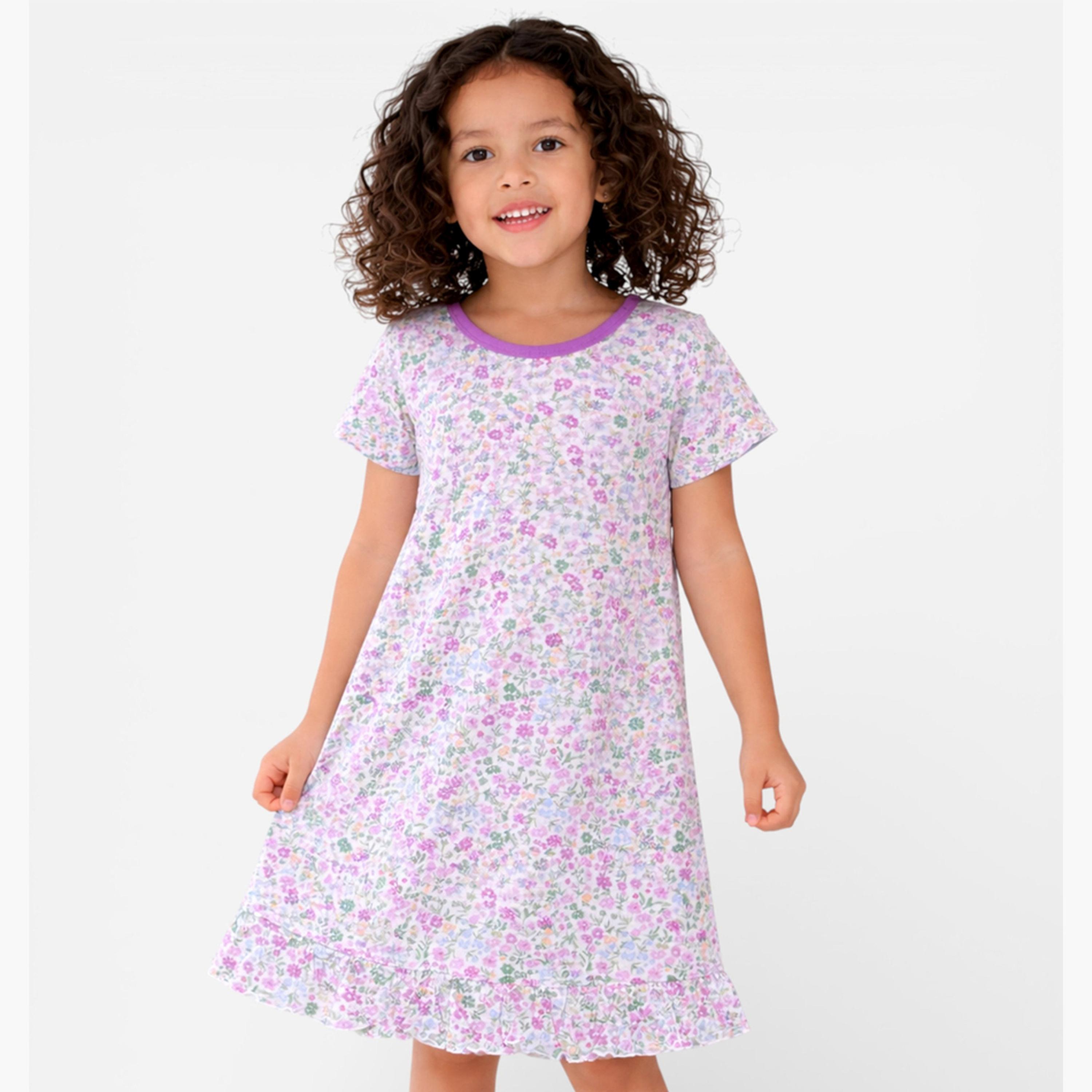قميص نوم بنقشة زهور للبنات-girls-clothing-nightwear-image-1