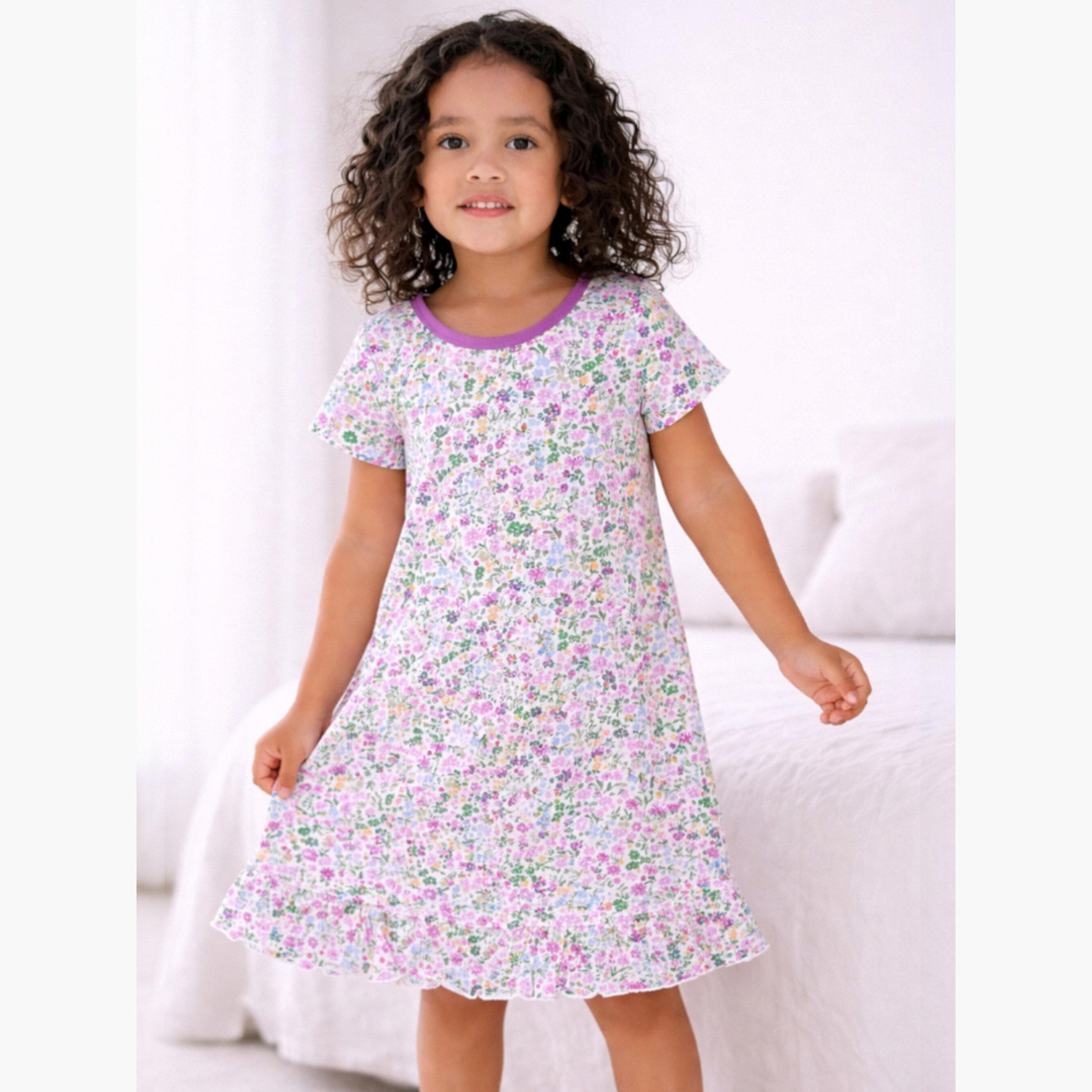 قميص نوم بنقشة زهور للبنات-girls-clothing-nightwear-image-2