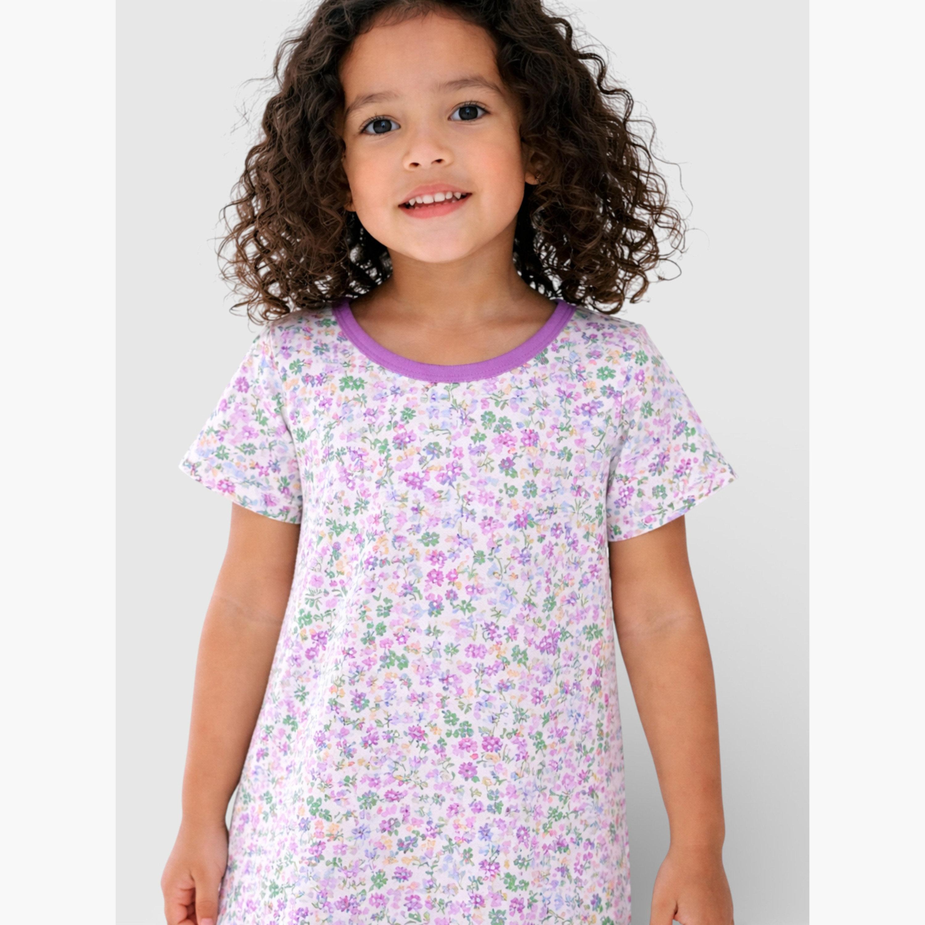 قميص نوم بنقشة زهور للبنات-girls-clothing-nightwear-image-4