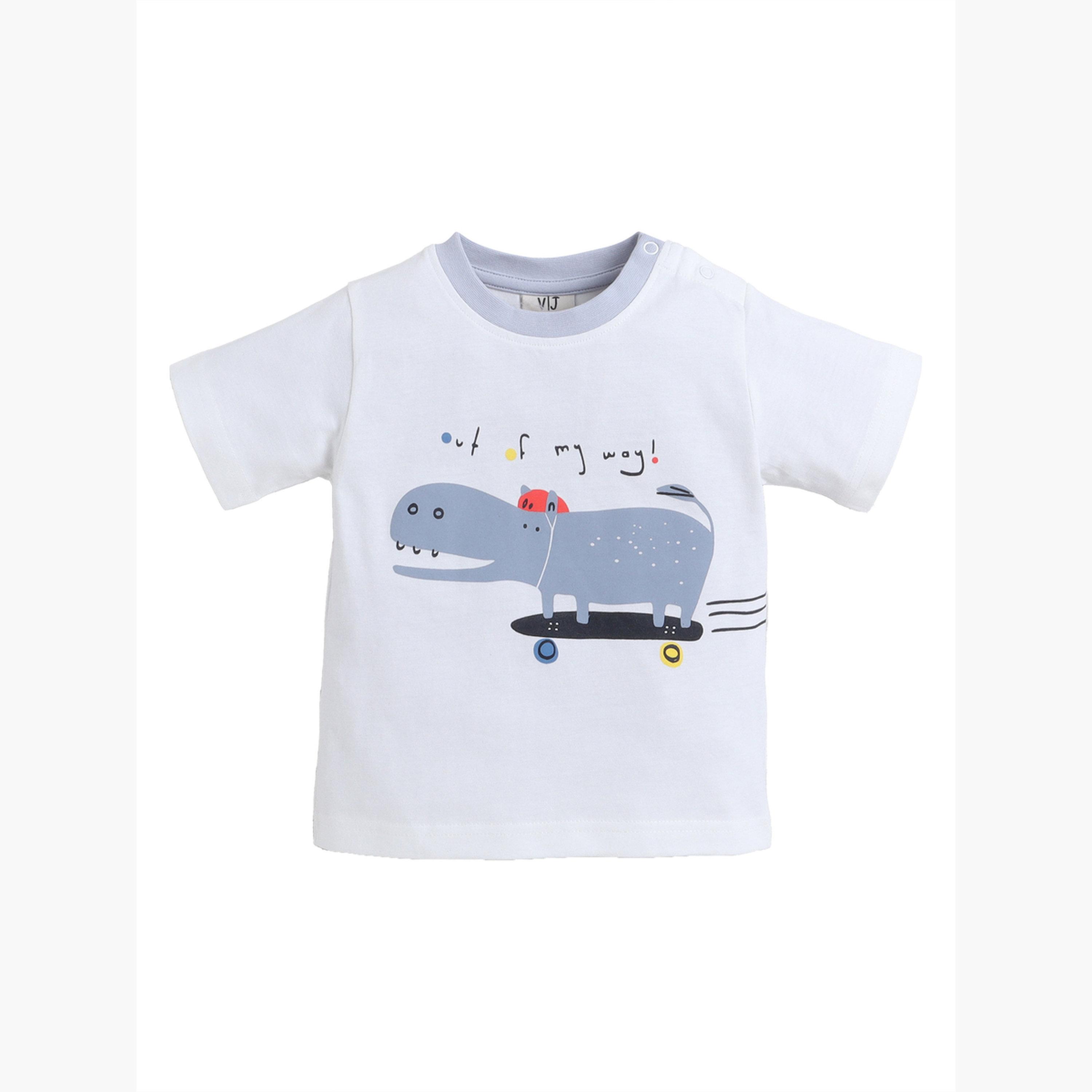مجموعة من شورت وتيشيرت بياقة دائرية بطبعة-boys-clothing-setsandcoords-image-6