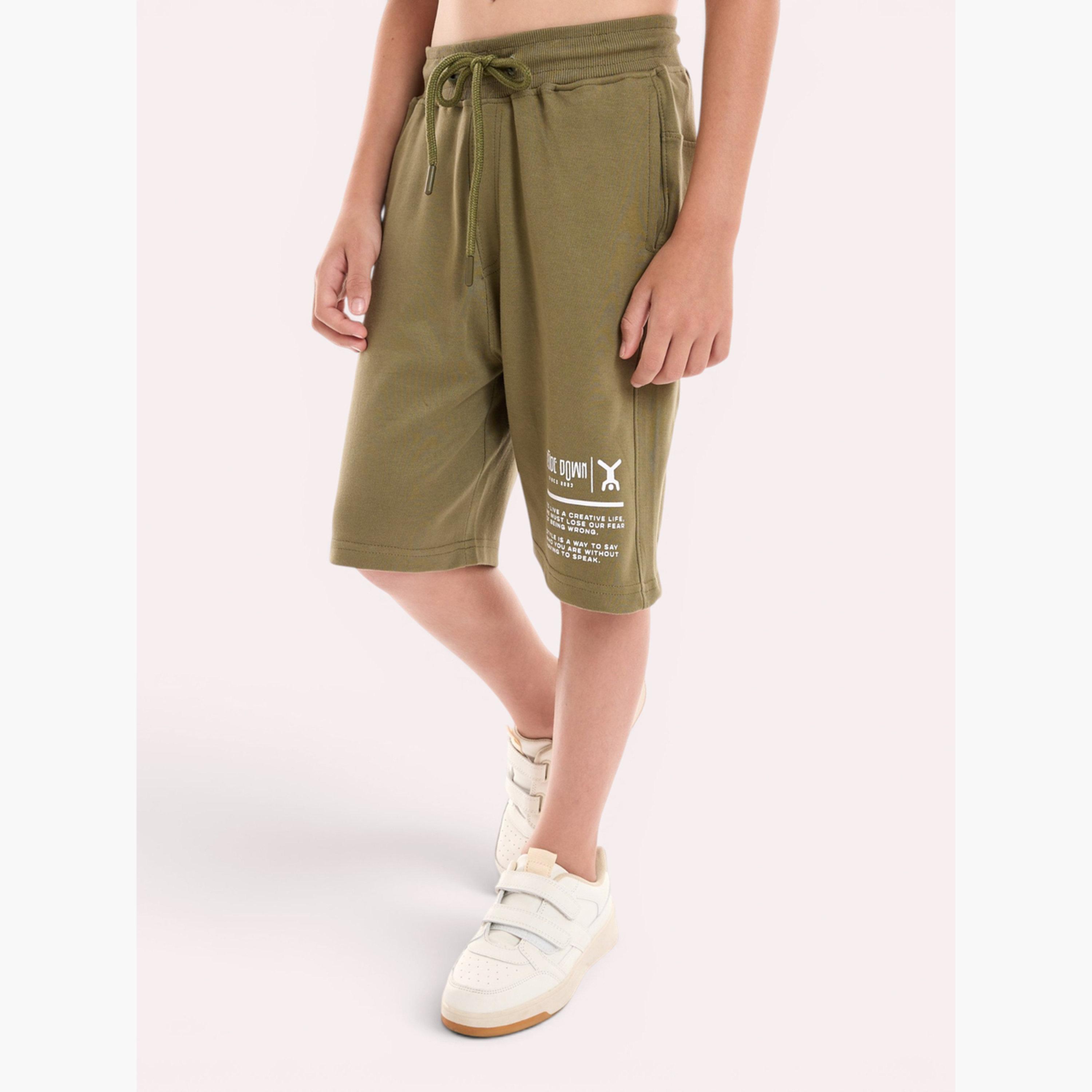 Victor and Jane X Styli Boys Text Print Oversized T-Shirt and Shorts Set-boys-clothing-setsandcoords-image-5
