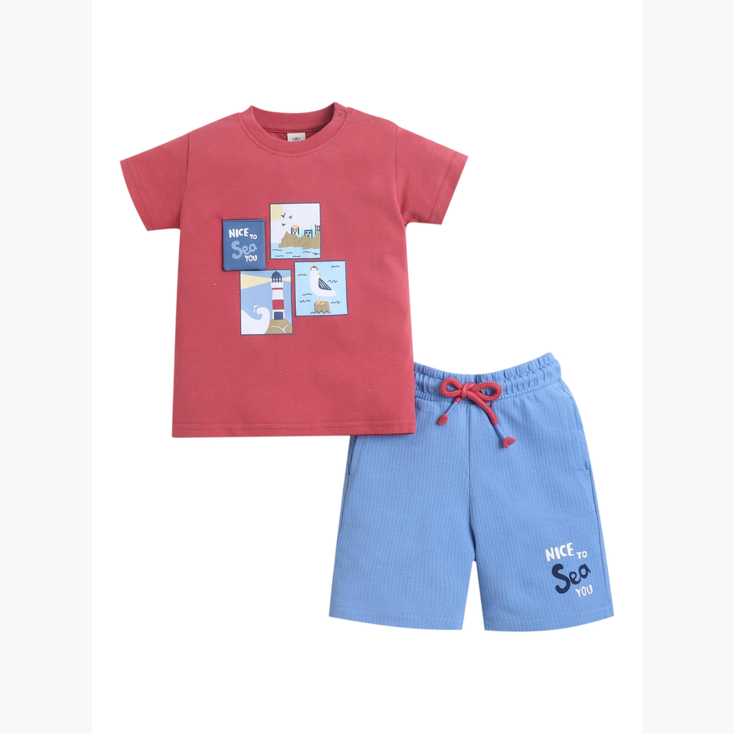 Victor and Jane X Styli Baby Boys Graphic Print T-Shirt and Shorts Set-boys-clothing-setsandcoords-image-4