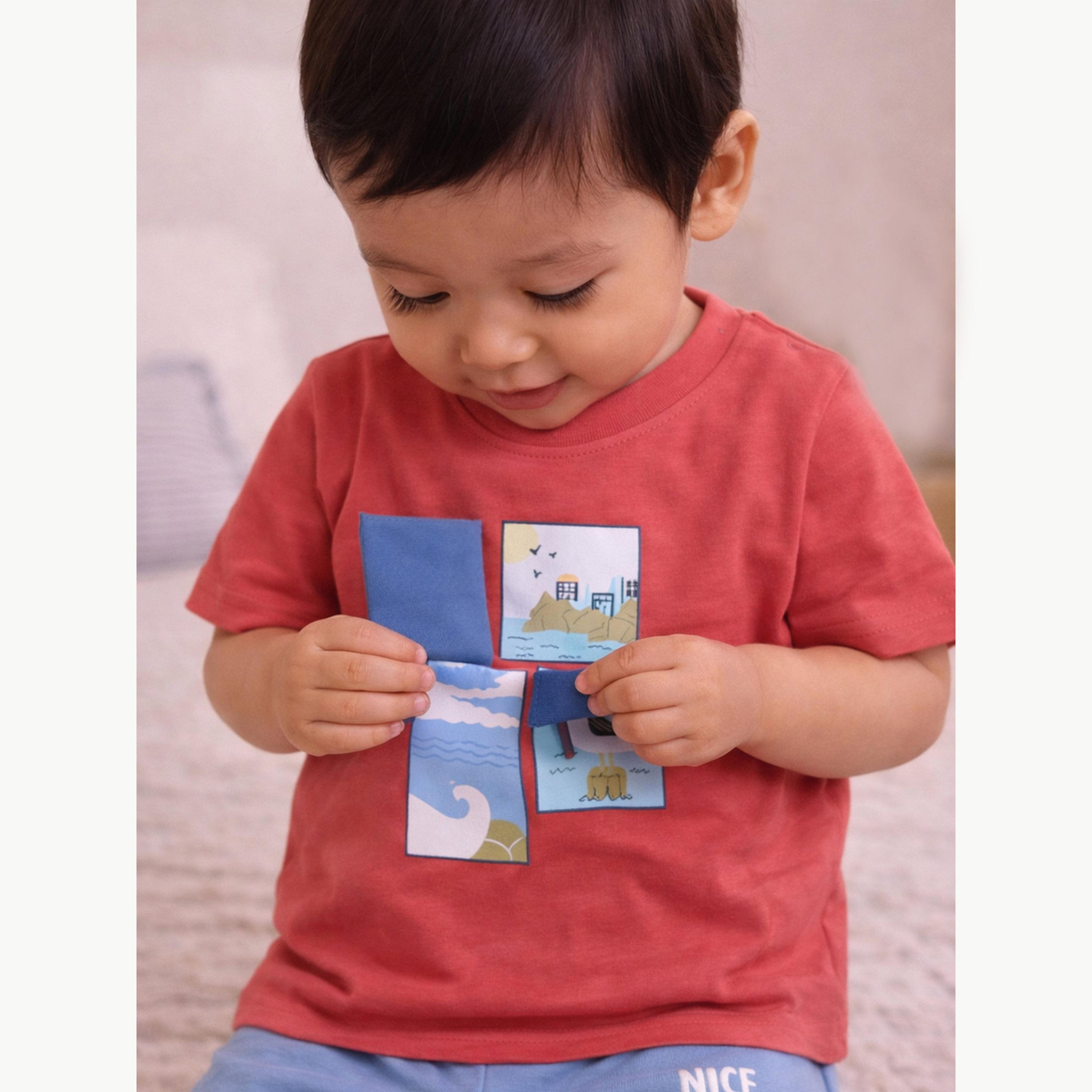 Victor and Jane X Styli Baby Boys Graphic Print T-Shirt and Shorts Set-boys-clothing-setsandcoords-image-6