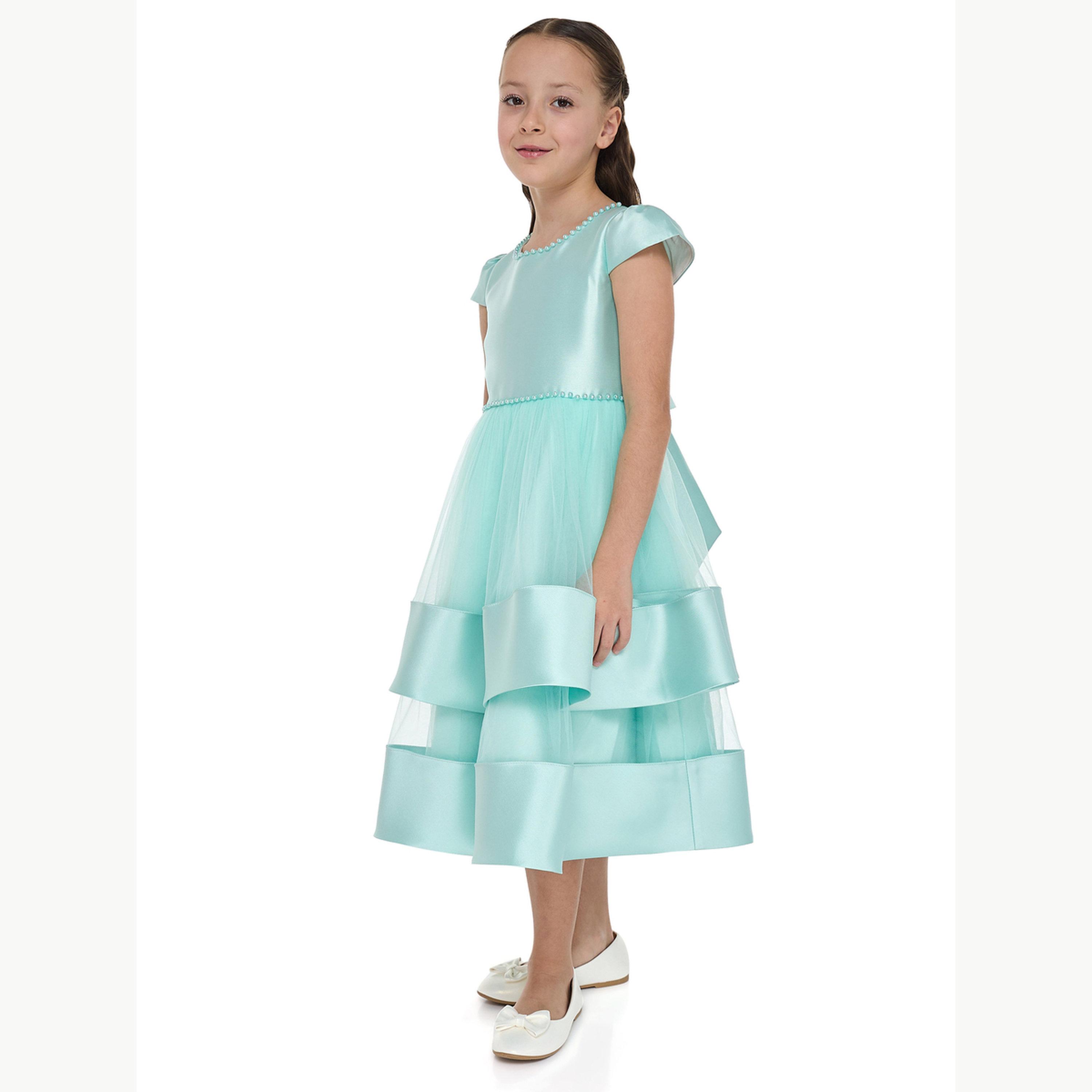 فستان رمضان احتفالي متعدد الطبقات بتفاصيل شبكية للبنات-girls-clothing-dressesandjumpsuits-image-3
