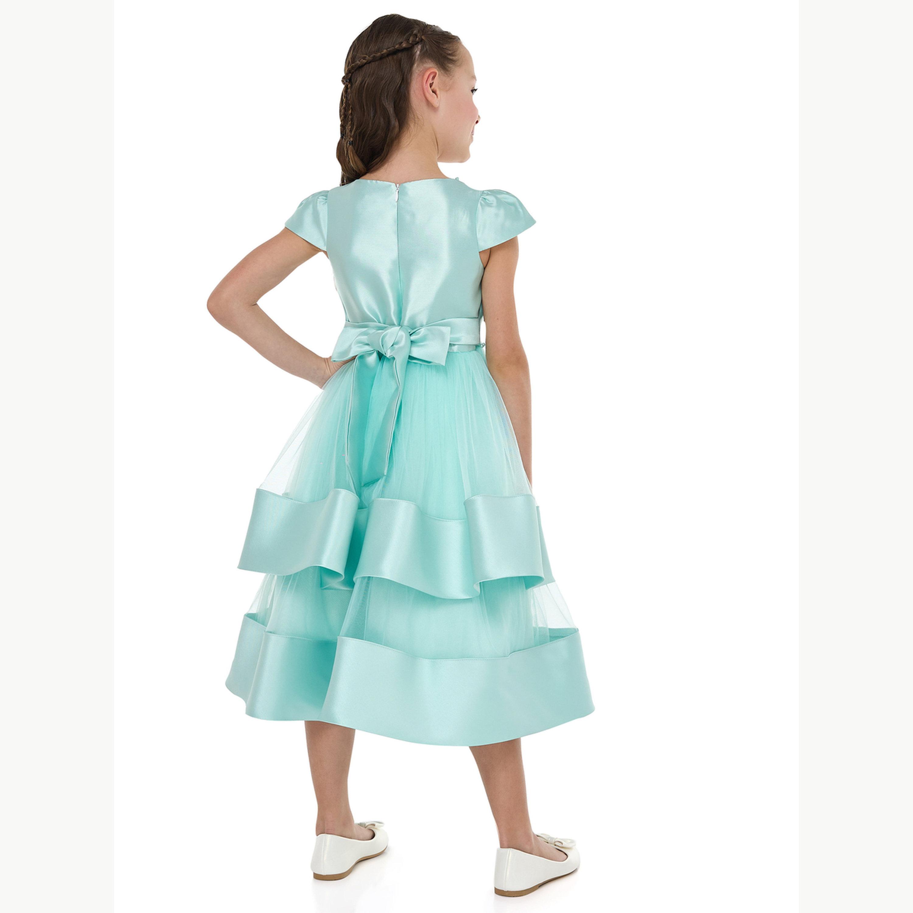 فستان رمضان احتفالي متعدد الطبقات بتفاصيل شبكية للبنات-girls-clothing-dressesandjumpsuits-image-4