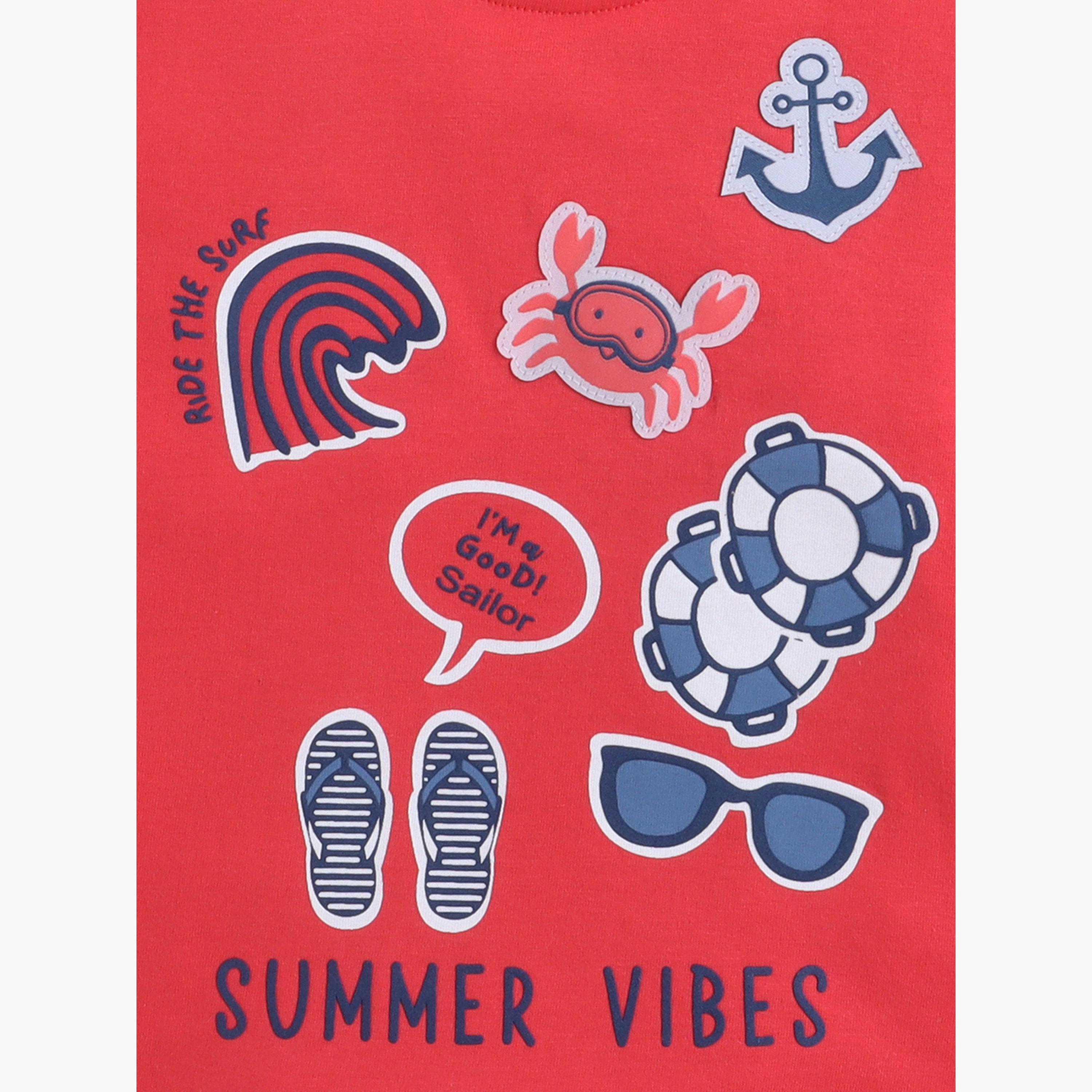 Victor and Jane X Styli Baby Boys Printed Round Neck T-Shirt and Shorts Set-boys-clothing-setsandcoords-image-7
