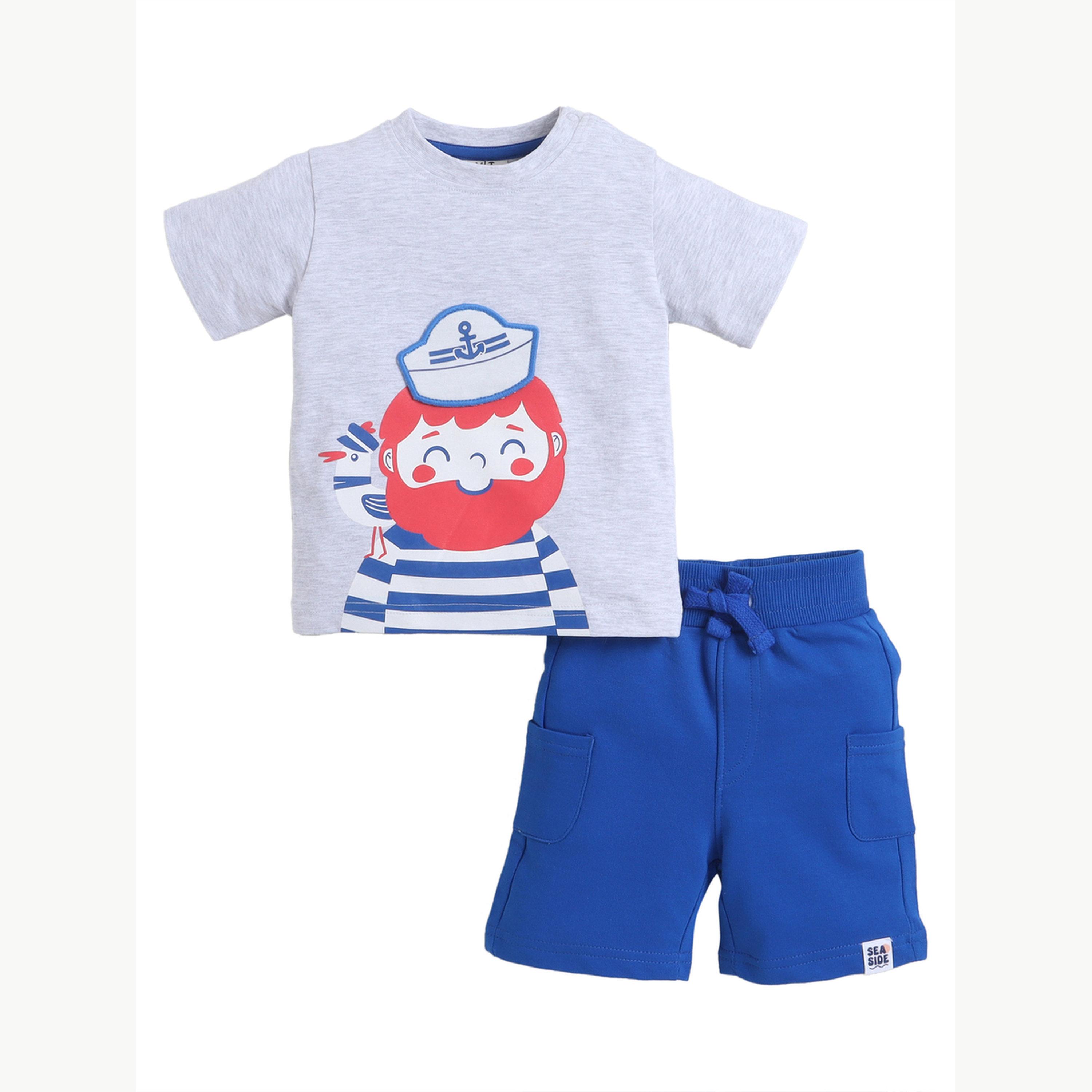 Victor and Jane X Styli Baby Boys Sailor Print T-Shirt and Shorts Set-boys-clothing-setsandcoords-image-7