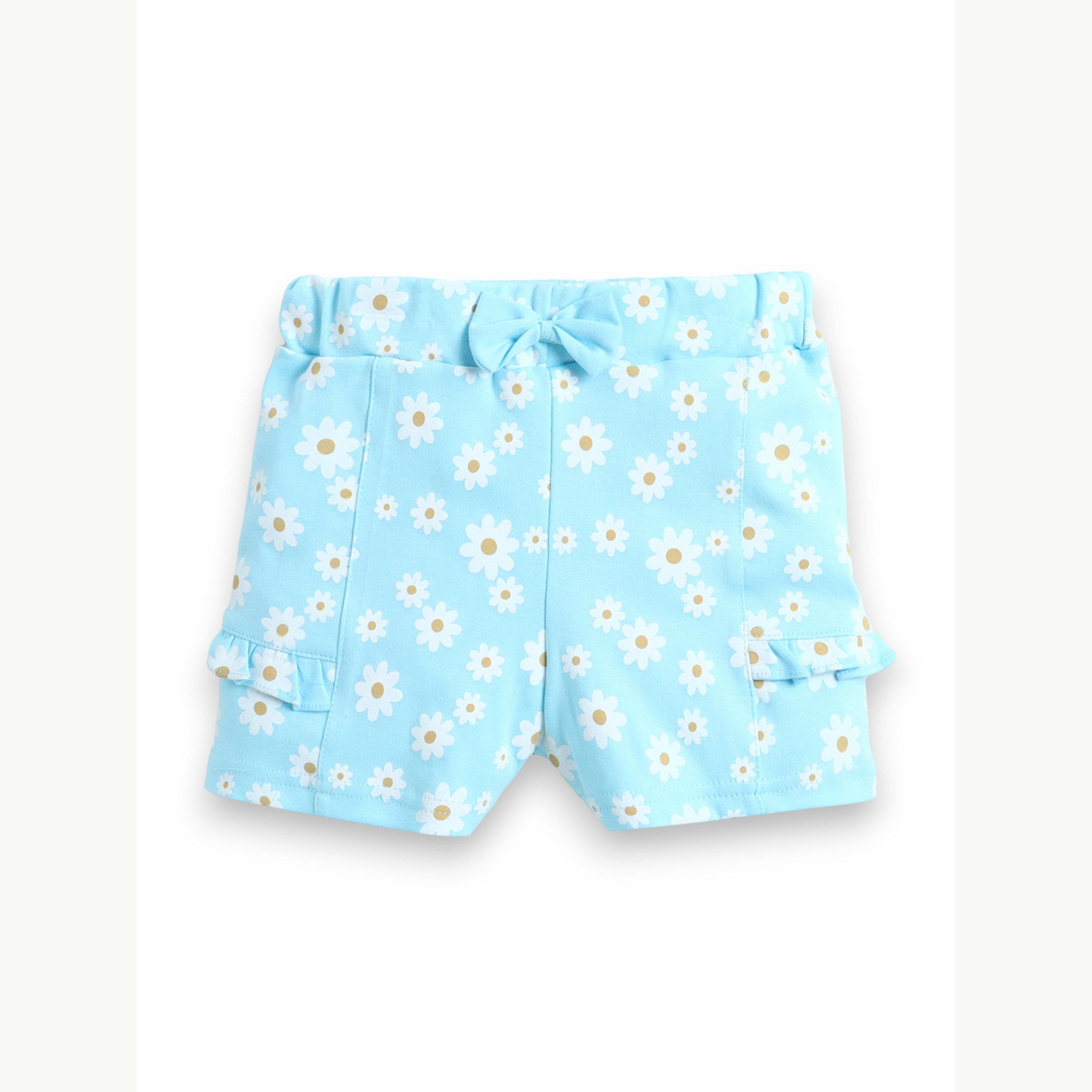 مجموعة من شورت بكشكش وتيشيرت مطبوع للبنات الرضع-girls-clothing-setsandcoords-image-5