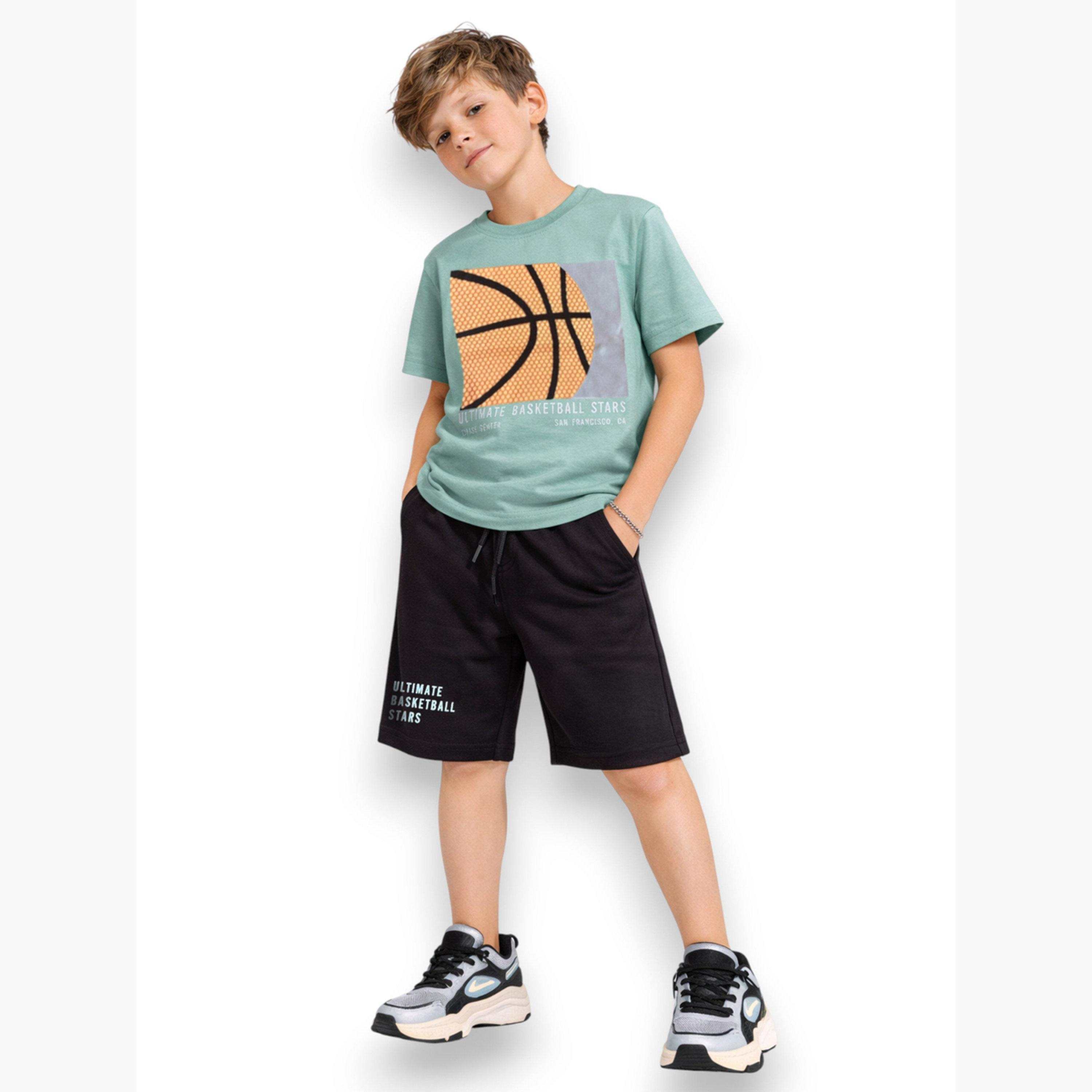 Victor and Jane X Styli Boys Basketball Graphic T-Shirt and Shorts Set-boys-clothing-setsandcoords-image-2