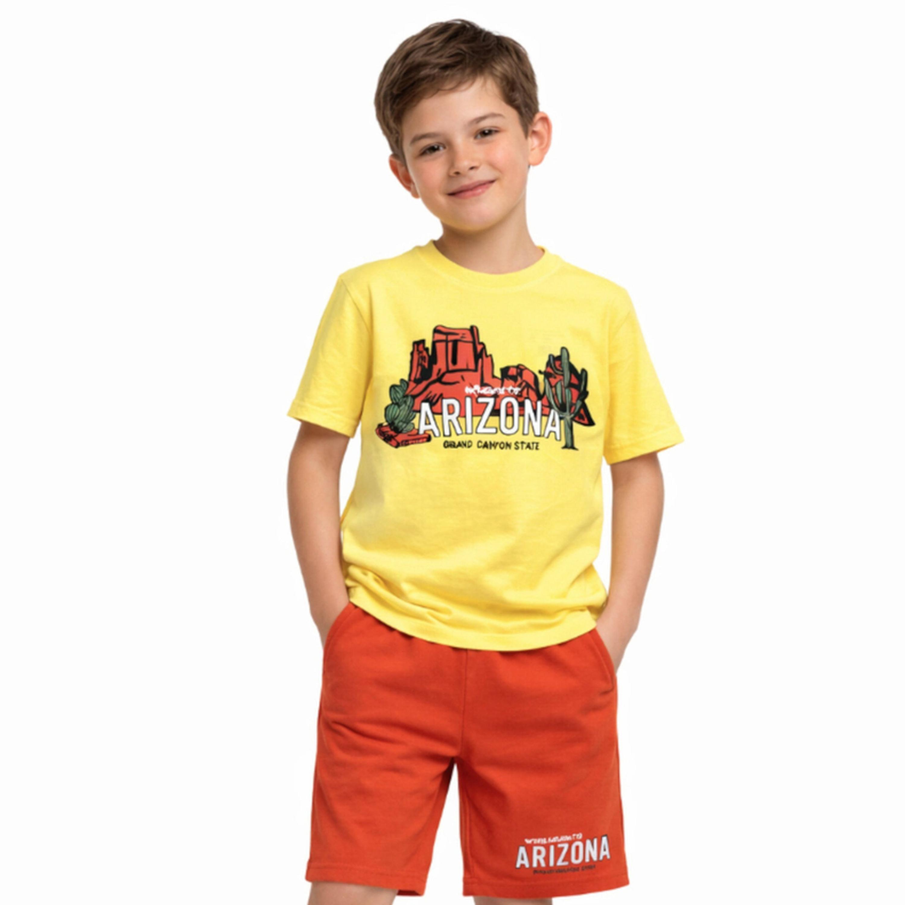 Victor and Jane X Styli Boys Arizona Graphic T-Shirt and Shorts Set-boys-clothing-setsandcoords-image-1