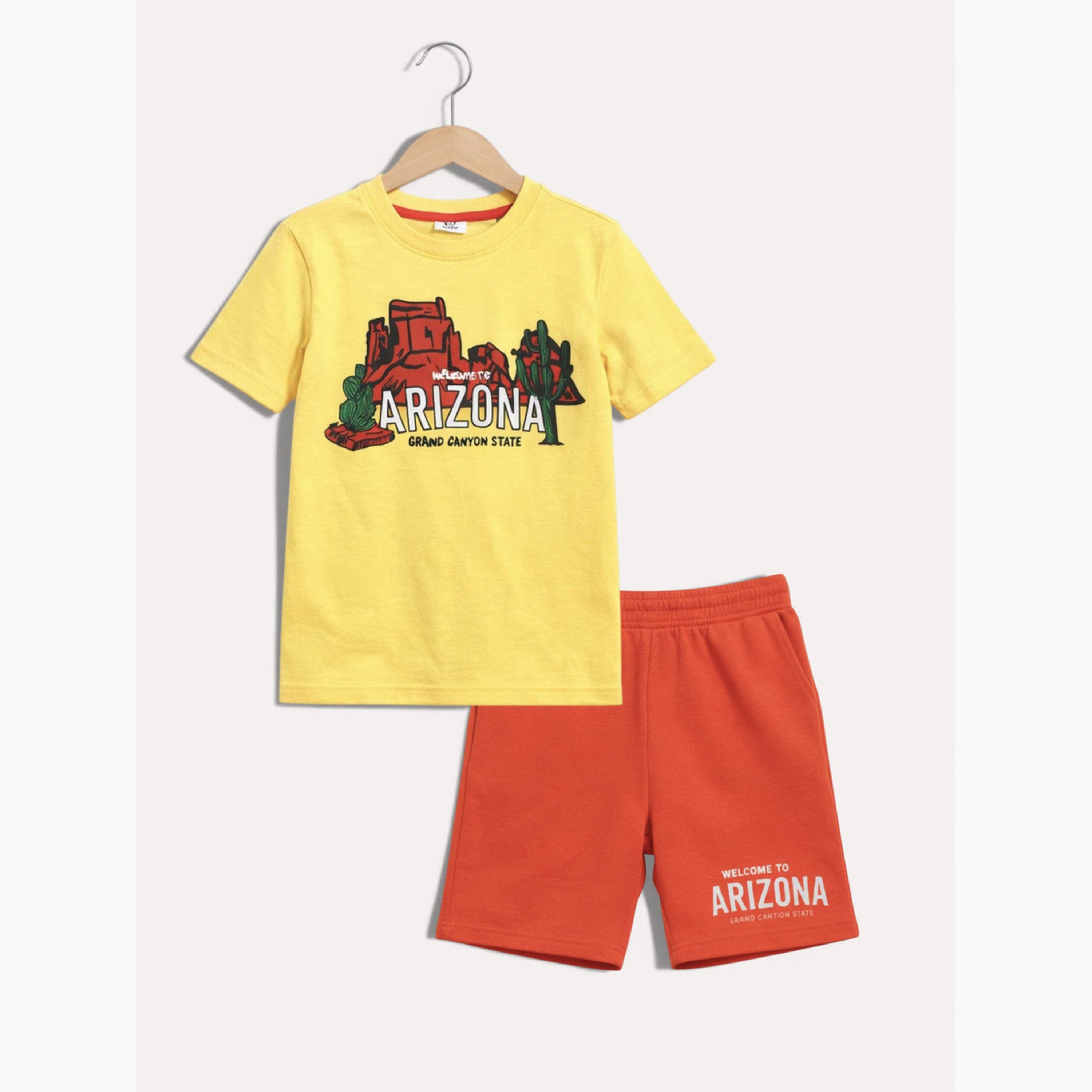 Victor and Jane X Styli Boys Arizona Graphic T-Shirt and Shorts Set-boys-clothing-setsandcoords-image-4