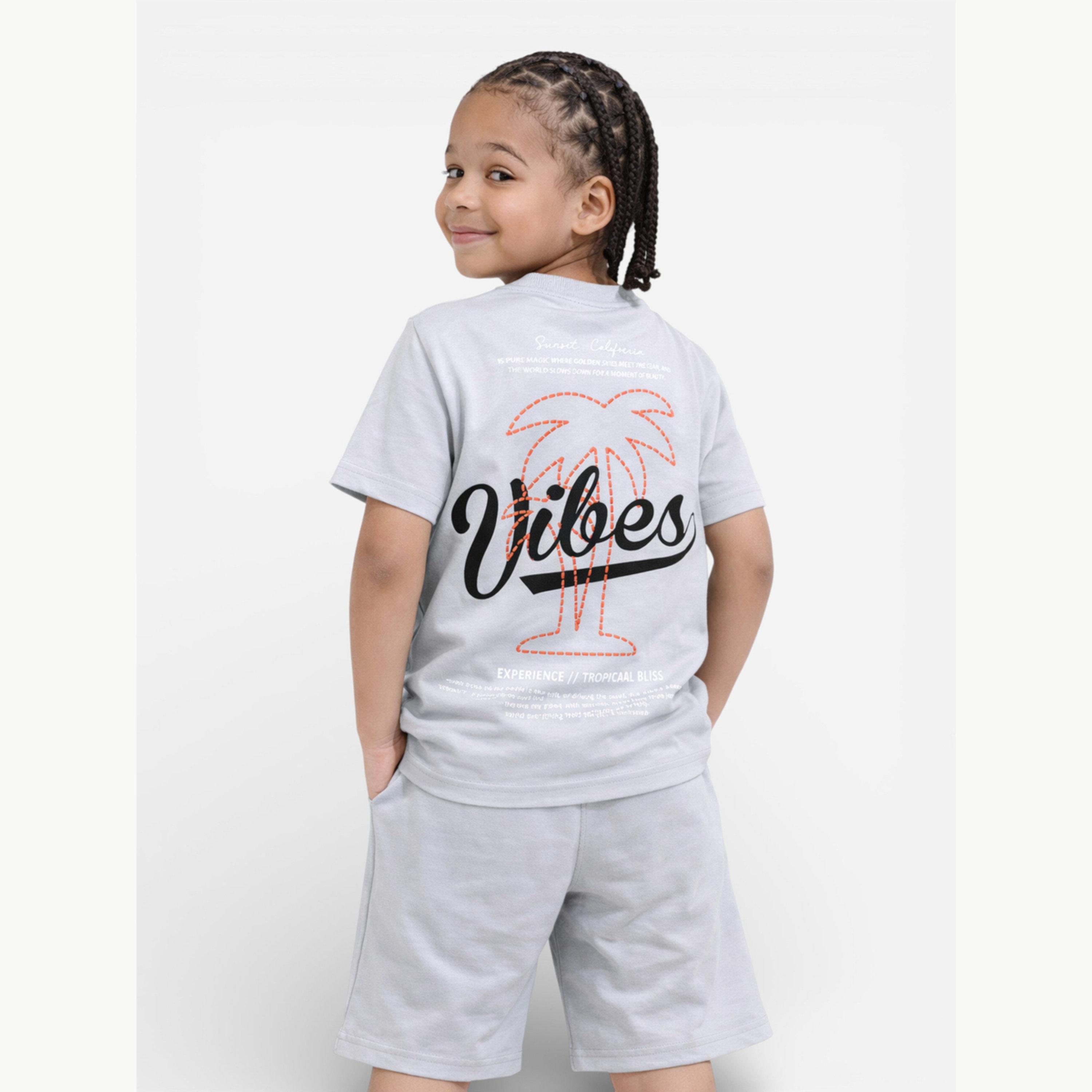 Victor and Jane X Styli Boys Vibes Printed T-Shirt and Shorts Set-boys-clothing-setsandcoords-image-4