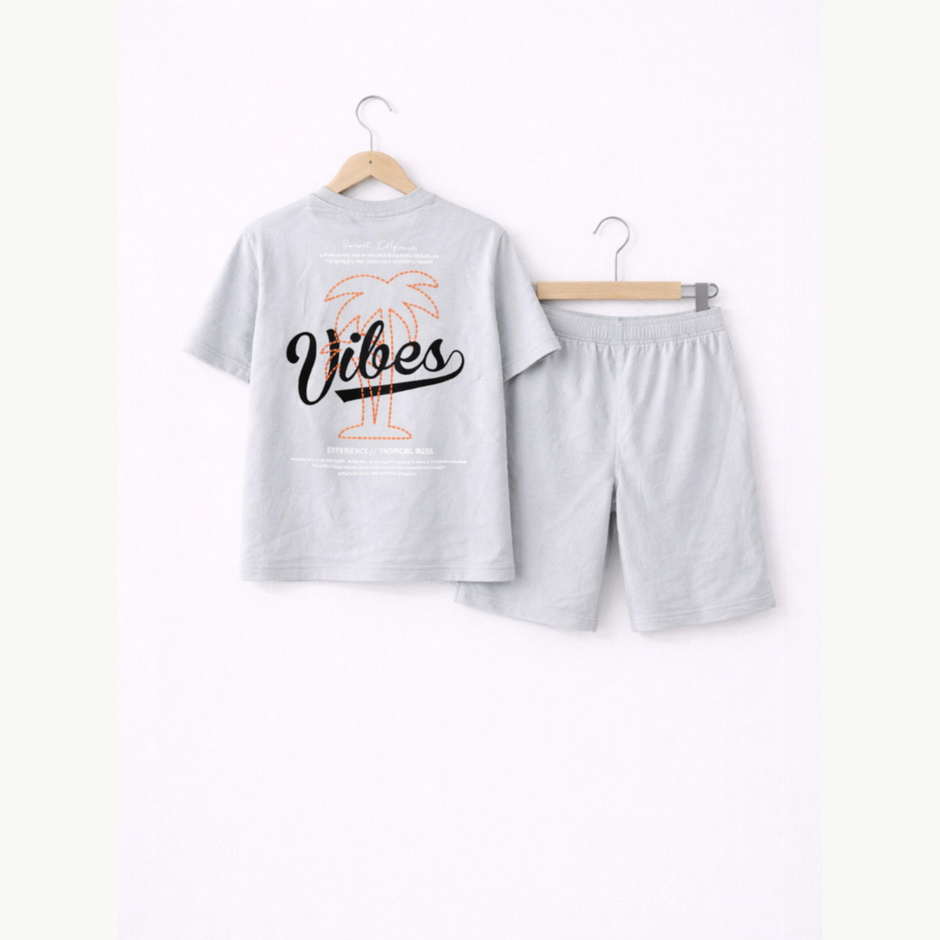 Victor and Jane X Styli Boys Vibes Printed T-Shirt and Shorts Set-boys-clothing-setsandcoords-image-6