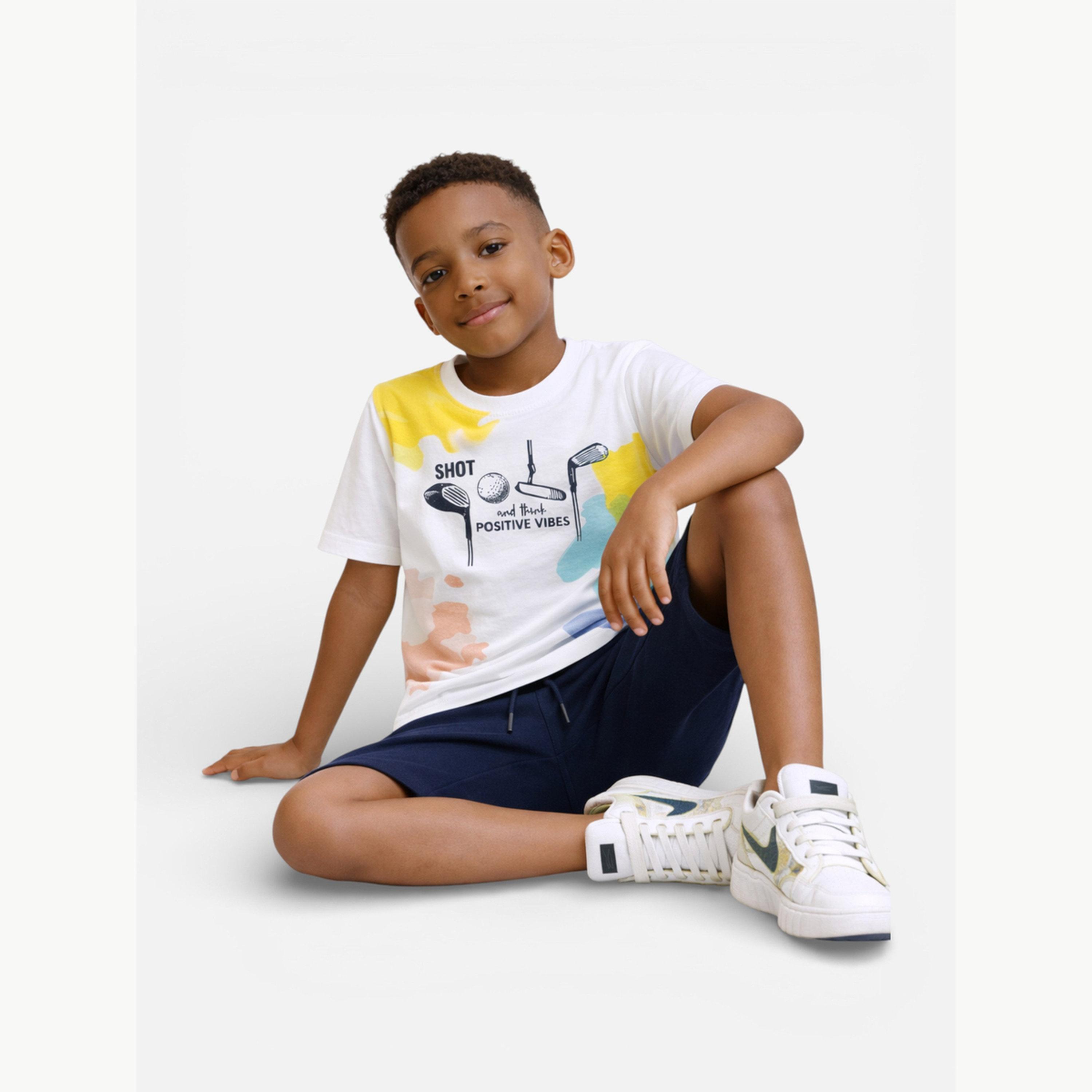 مجموعة من شورت وتيشيرت قطن مطبوع للأولاد-boys-clothing-setsandcoords-image-5