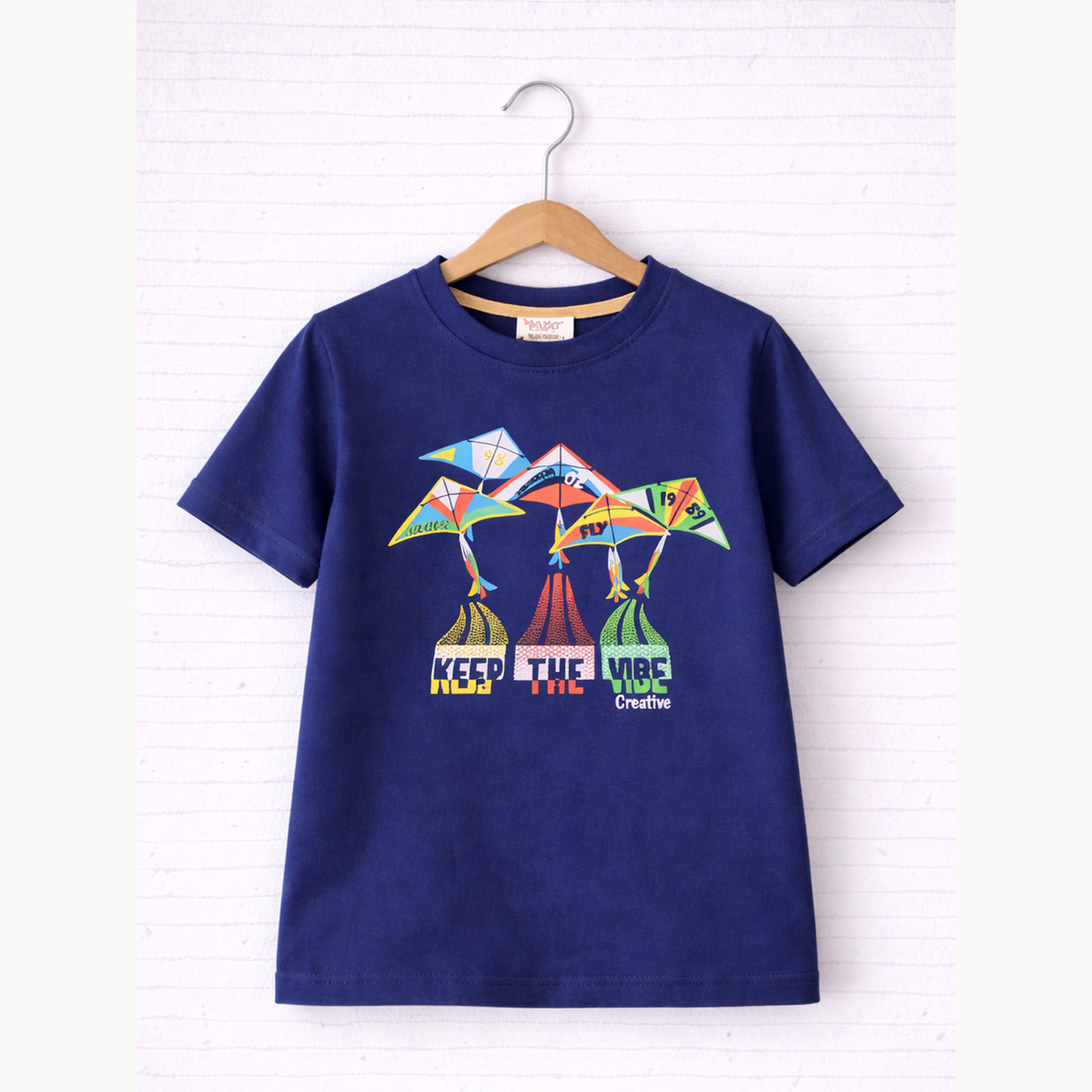 مجموعة من شورت وتيشيرت قطن بطبعة جرافيك للأولاد-boys-clothing-setsandcoords-image-5