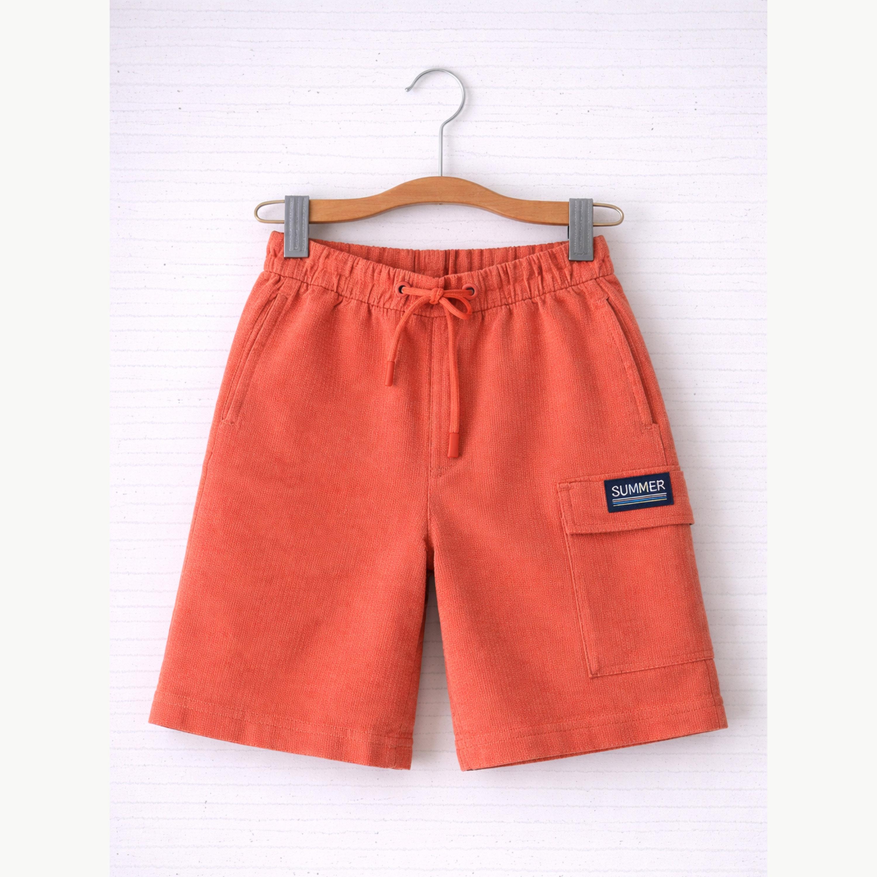 مجموعة من شورت وتيشيرت قطن بطبعة جرافيك للأولاد-boys-clothing-setsandcoords-image-6