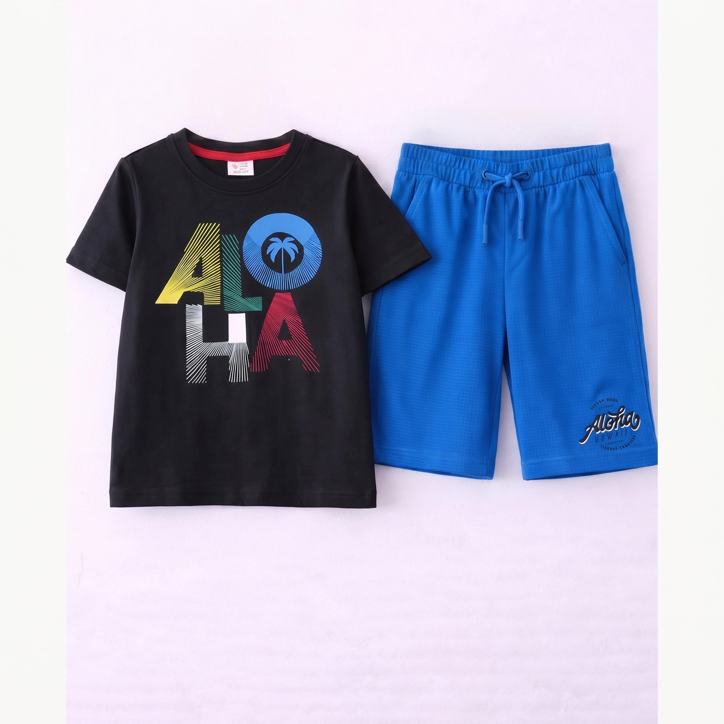Victor and Jane X Styli Boys Cotton Graphic T-Shirt and Shorts Set-boys-clothing-setsandcoords-image-3