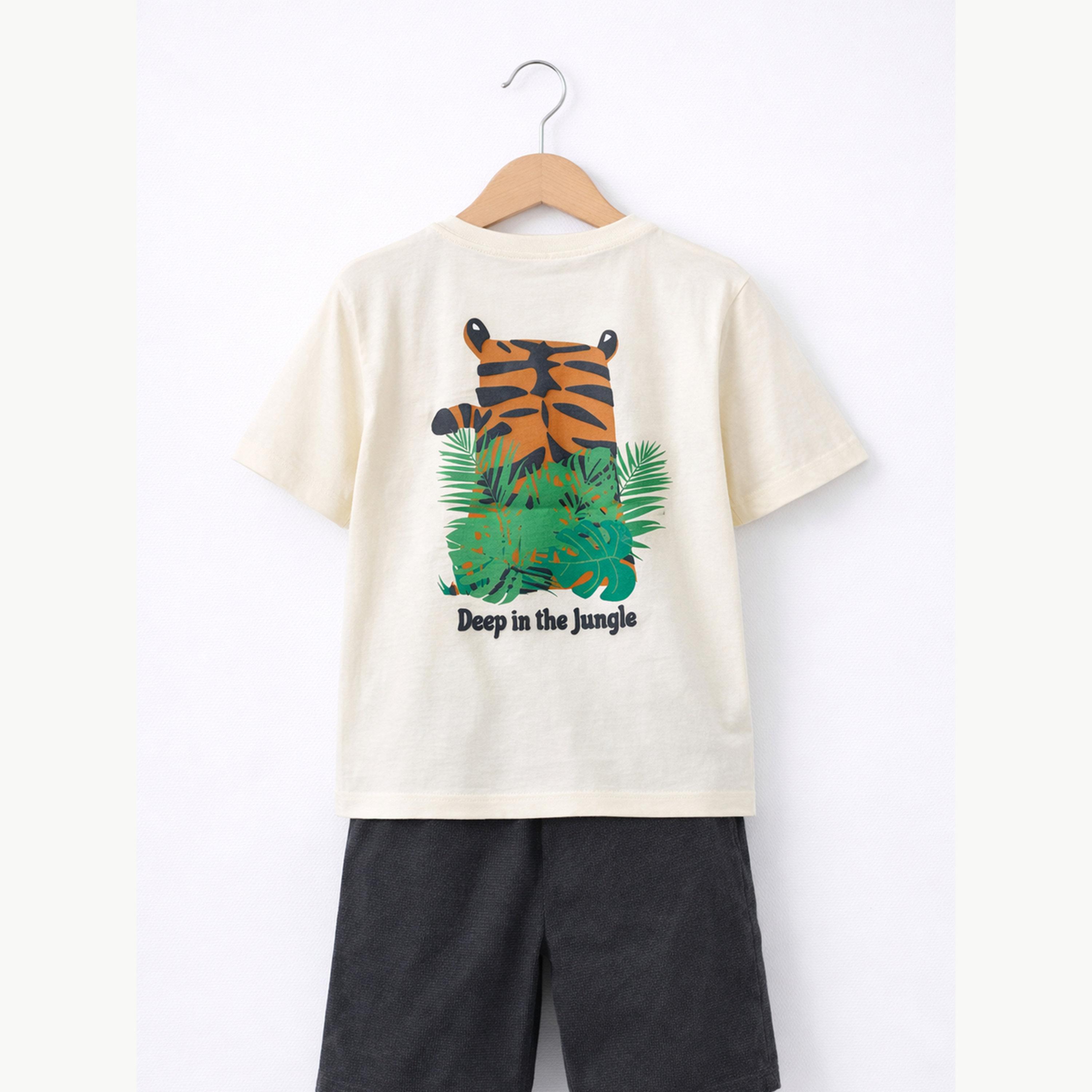 Victor and Jane X Styli Boys Tiger Graphic T-Shirt and Shorts Set-boys-clothing-setsandcoords-image-6