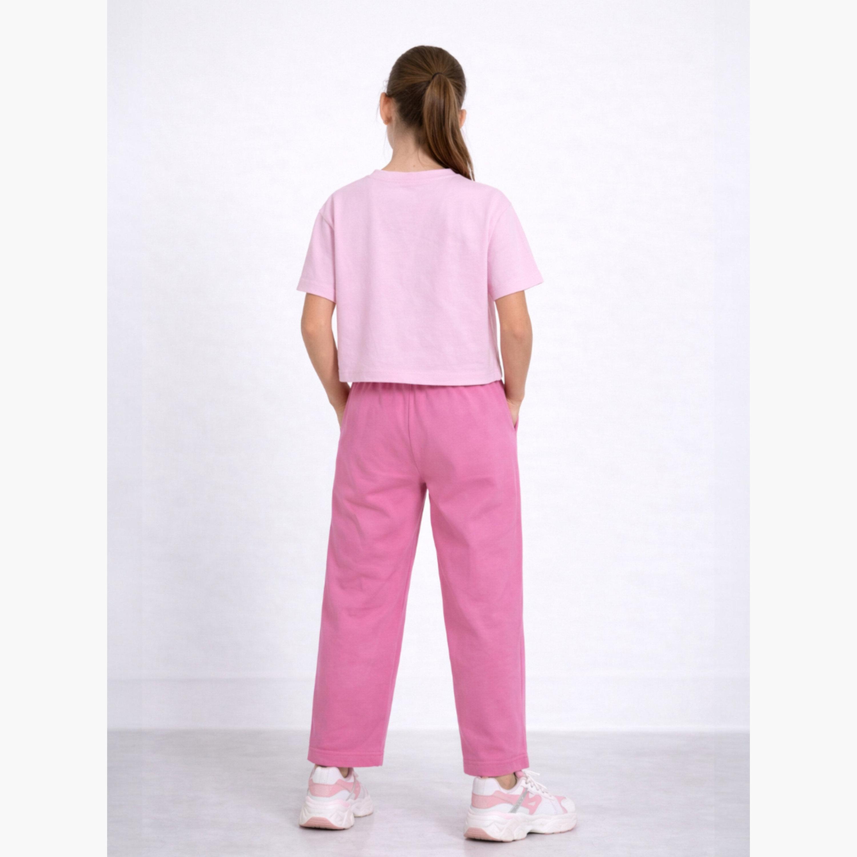 مجموعة من بنطال وتيشيرت بقصة بوكسي ونقشة زهور-girls-clothing-setsandcoords-image-3