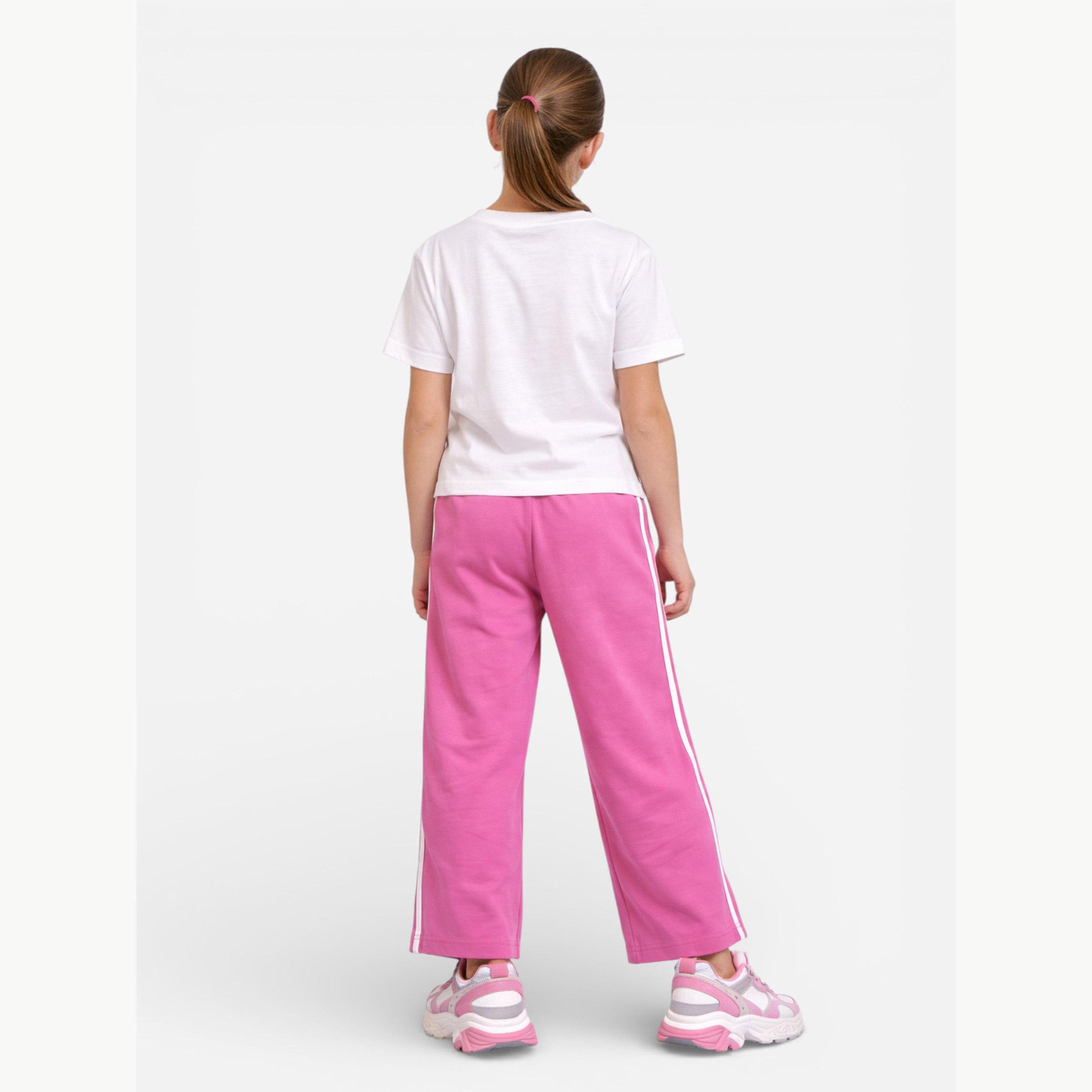 مجموعة من بنطال وتيشيرت بقصة بوكسي بطبعة جرافيك للبنات-girls-clothing-setsandcoords-image-2