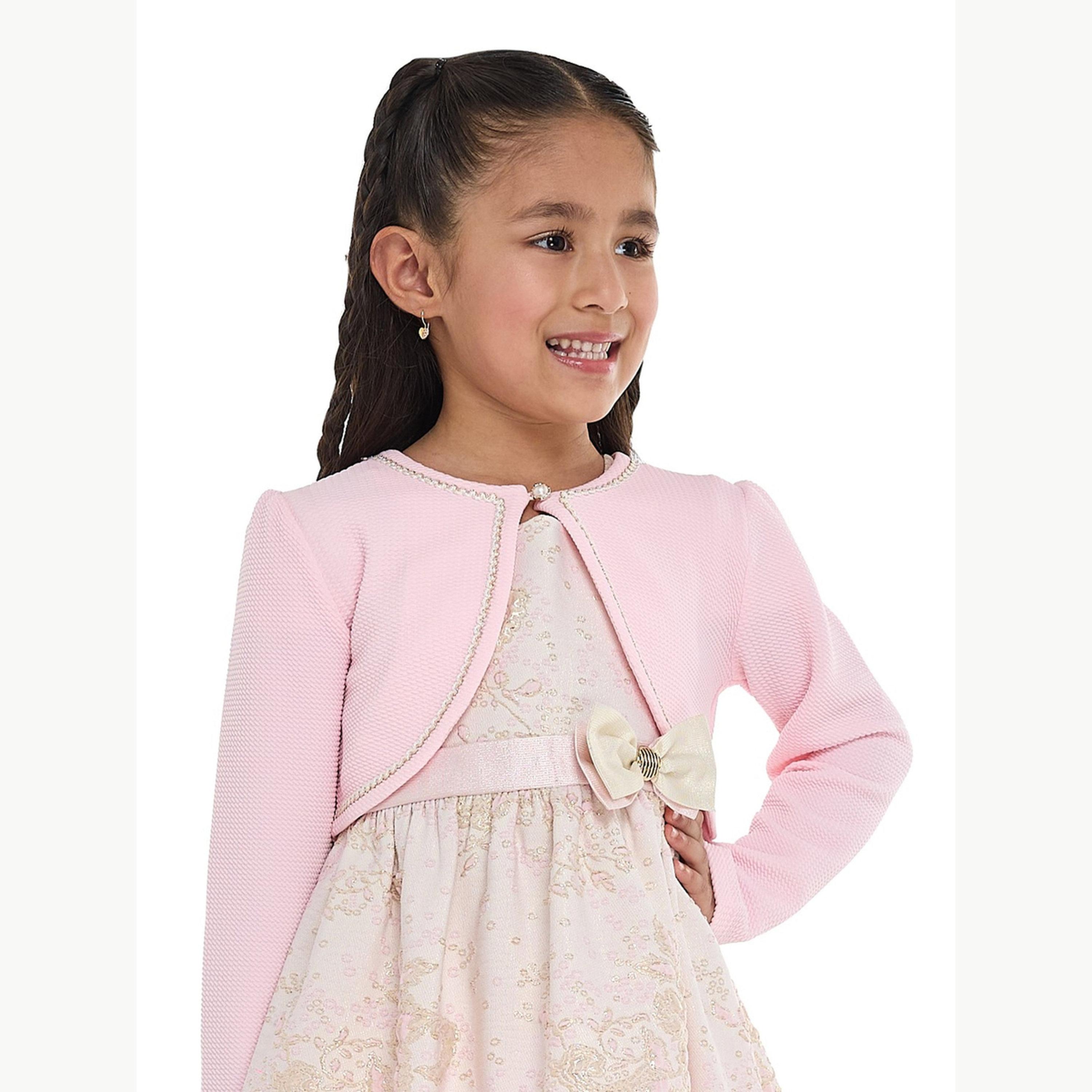 Victor and Jane X Styli Girls Stitch Detail Crop Cardigan-girls-clothing-jumpersandcardigans-image-5