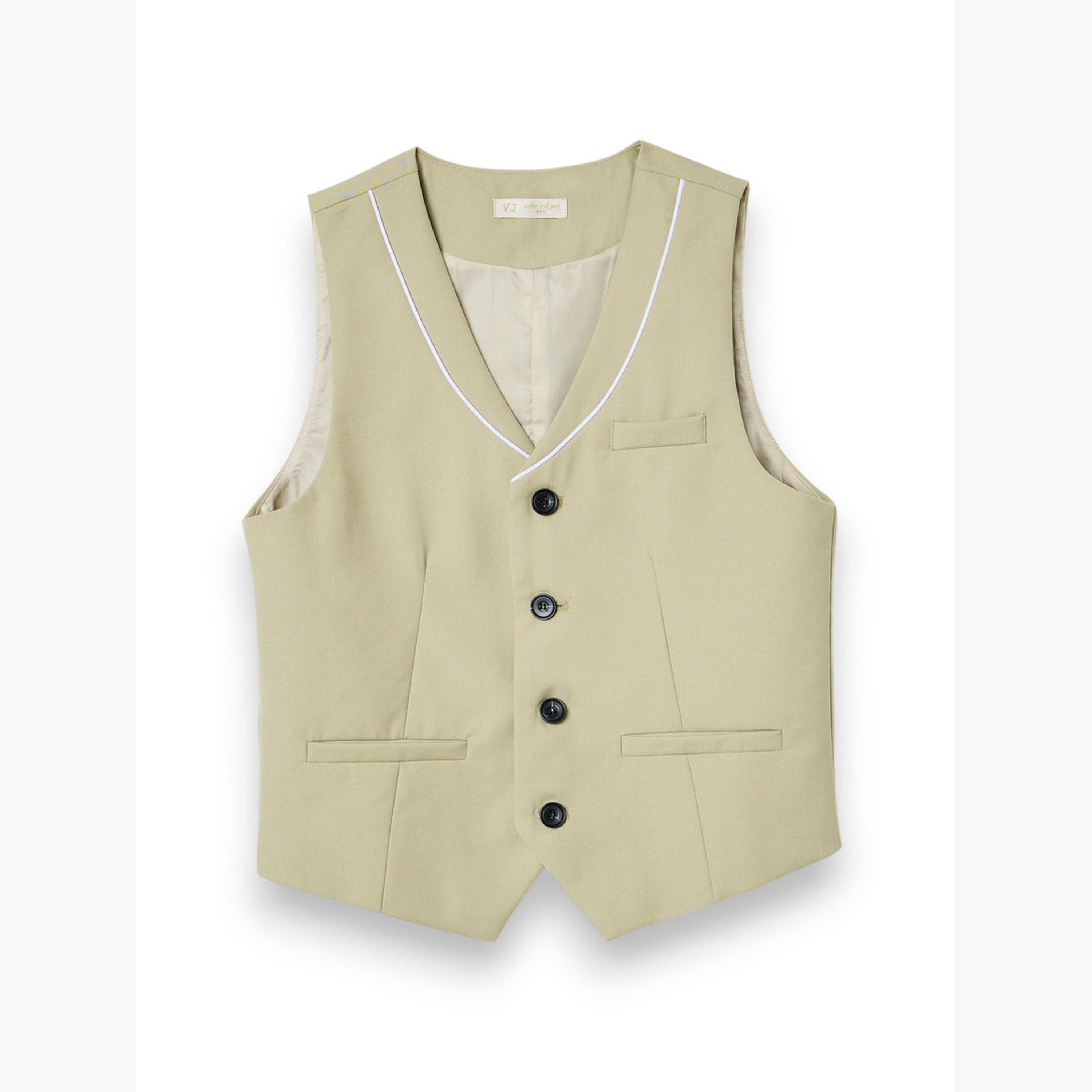 مجموعة من 4 قطع صدرية وقميص وبنطال مع ربطة عنق للأولاد-boys-clothing-setsandcoords-image-6