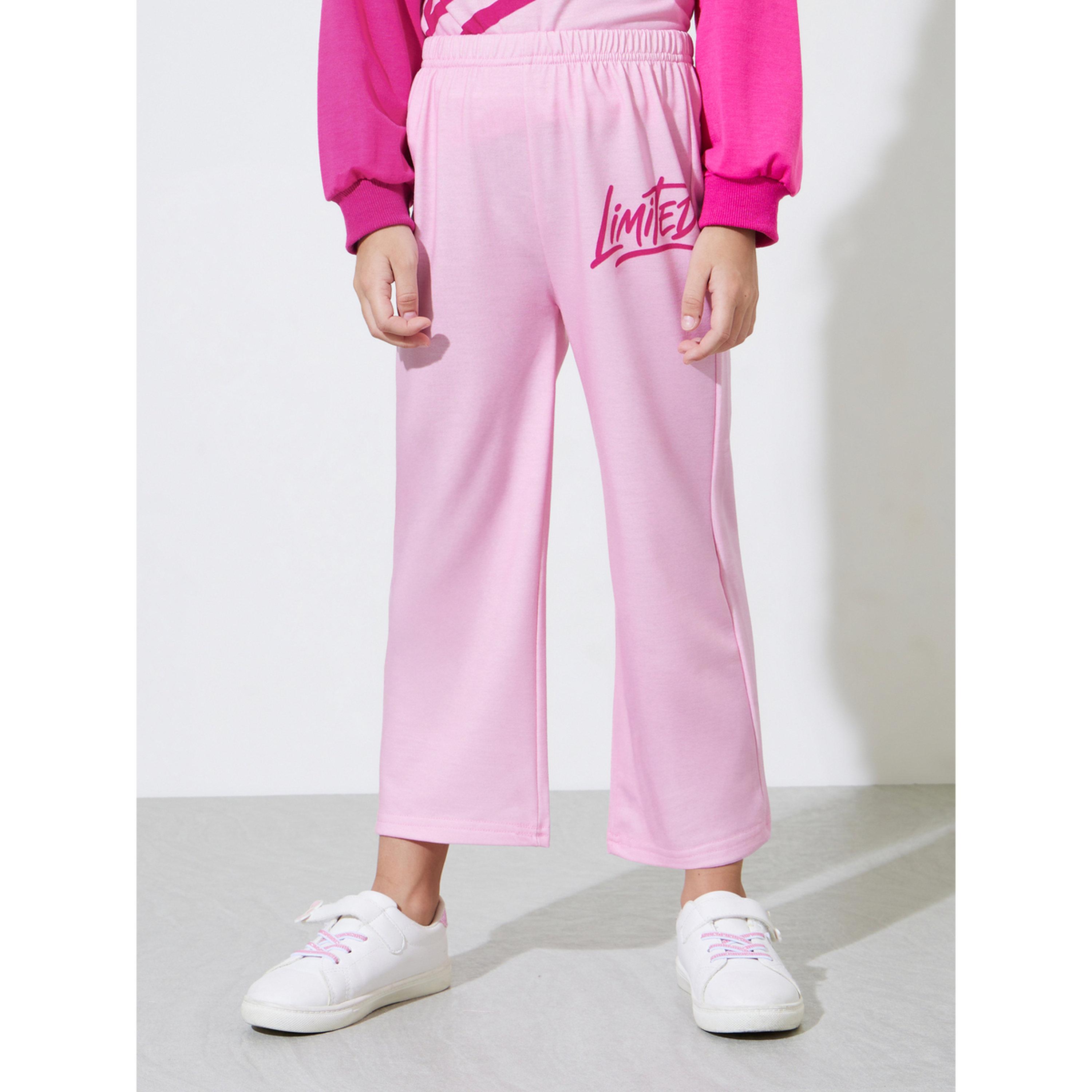 Styli Girls Pink Graphic Print Oversized Hoodie and Joggers Set-girls-clothing-setsandcoords-image-5