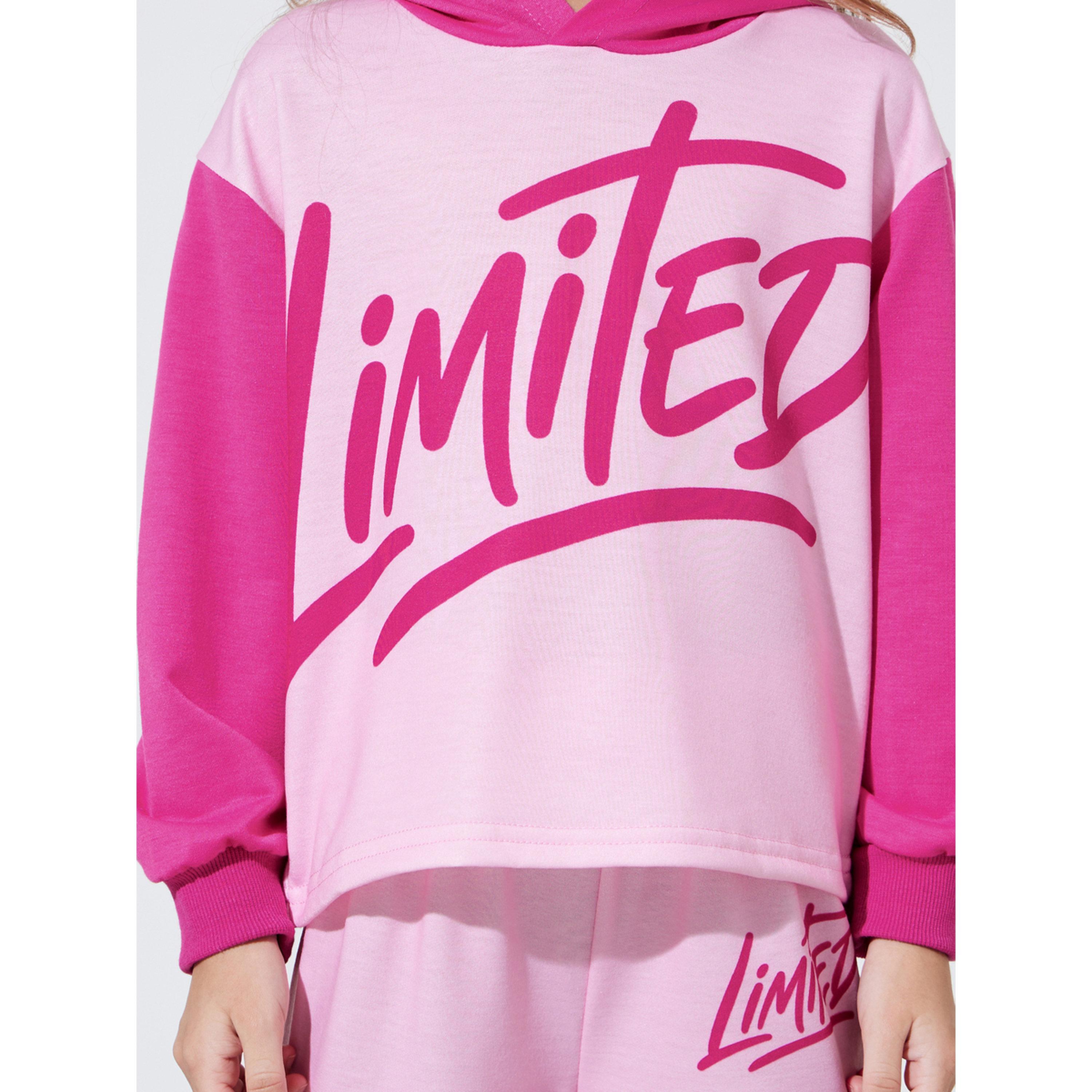 Styli Girls Pink Graphic Print Oversized Hoodie and Joggers Set-girls-clothing-setsandcoords-image-6