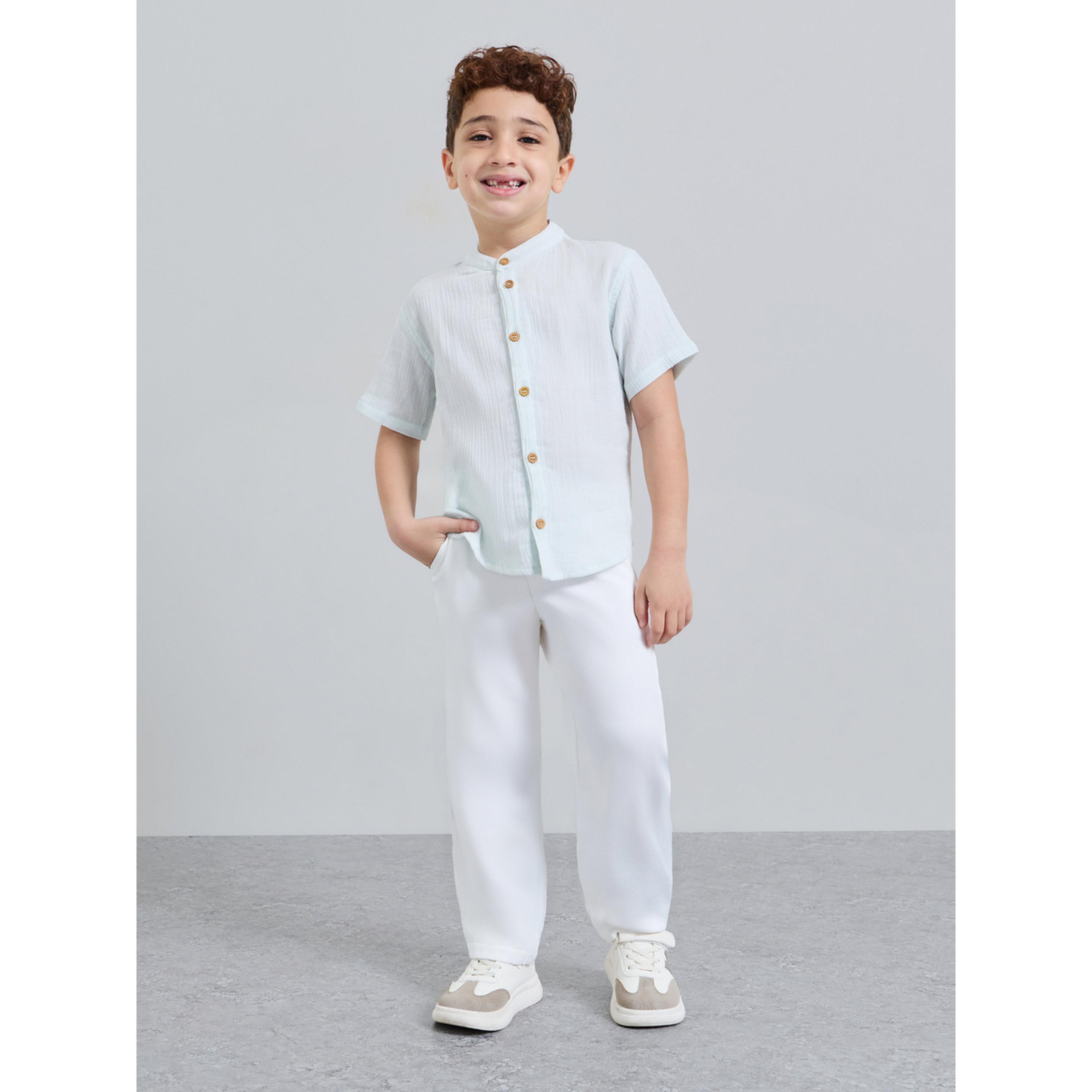 بنطال بقصة عادية وأرجل بقصة مستقيمة أوف وايت للأولاد-boys-clothing-bottoms-trousers-image-2