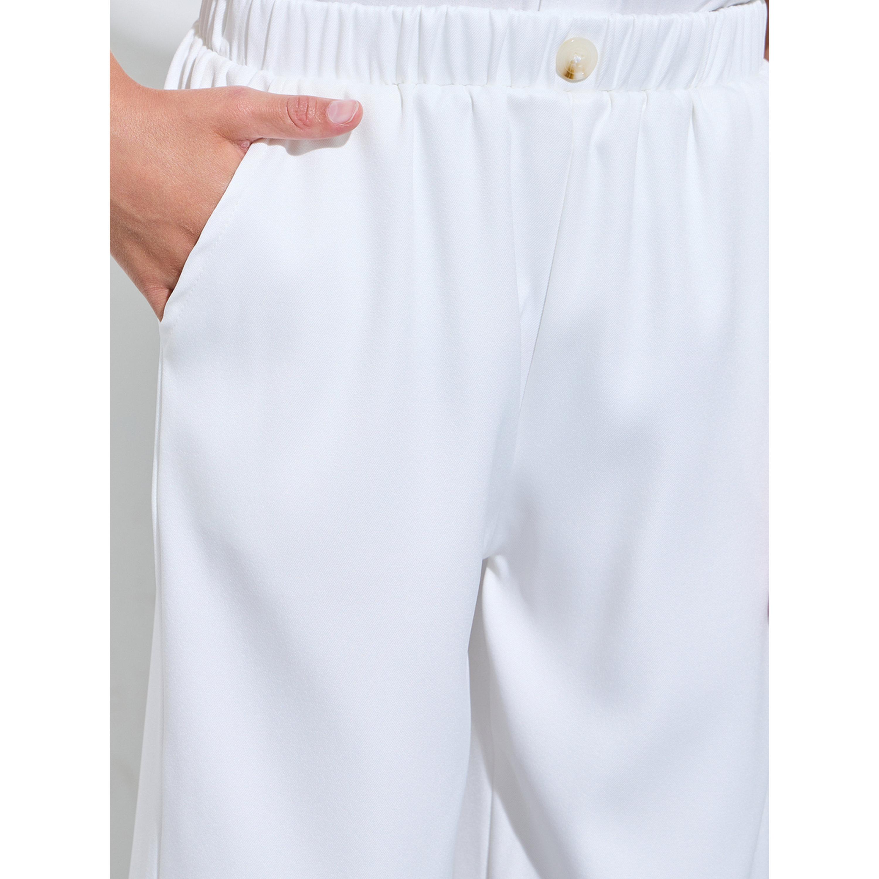 بنطال بقصة عادية وتفاصيل أزرار للأولاد باللون أوف وايت-boys-clothing-bottoms-trousers-image-3
