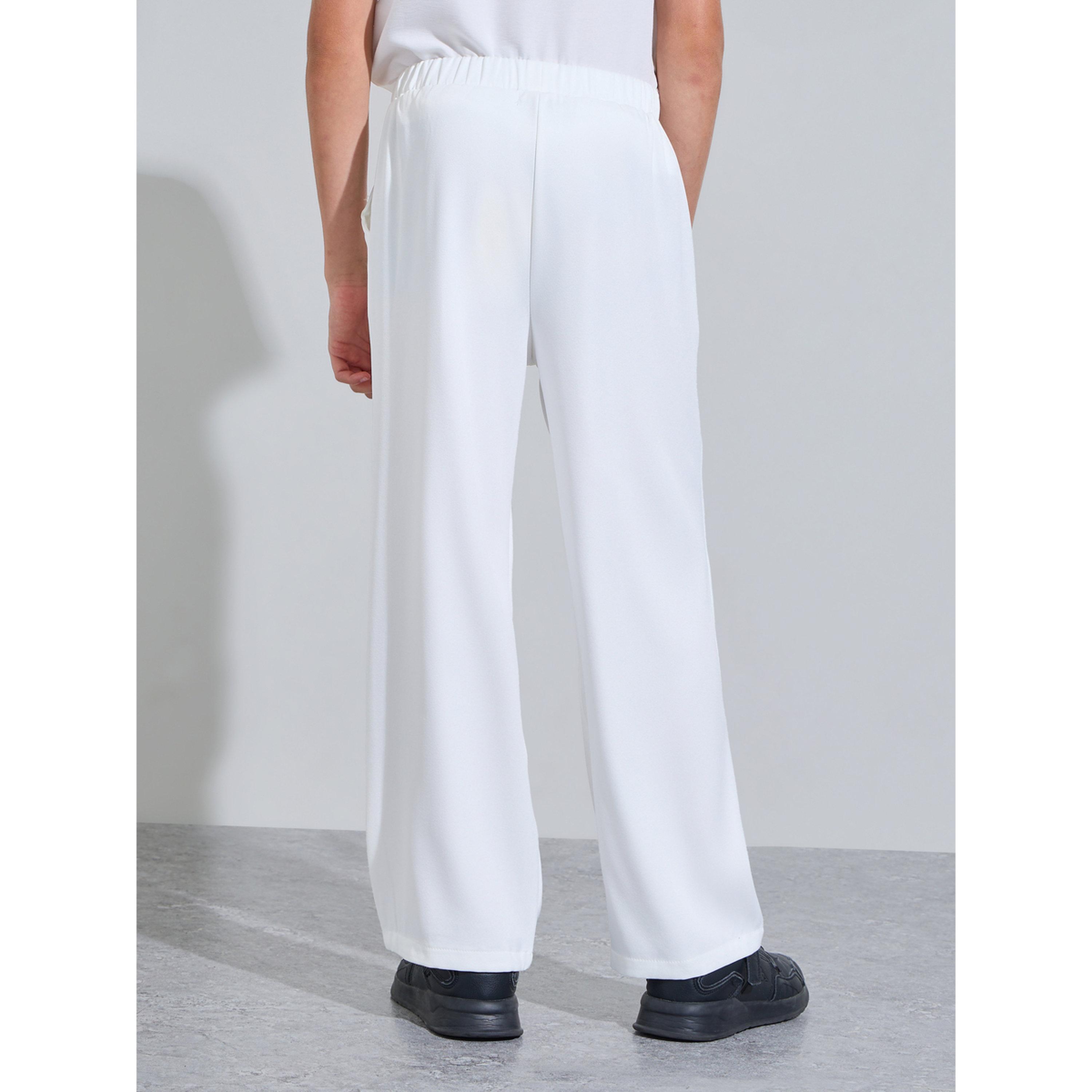 بنطال بقصة عادية وتفاصيل أزرار للأولاد باللون أوف وايت-boys-clothing-bottoms-trousers-image-4