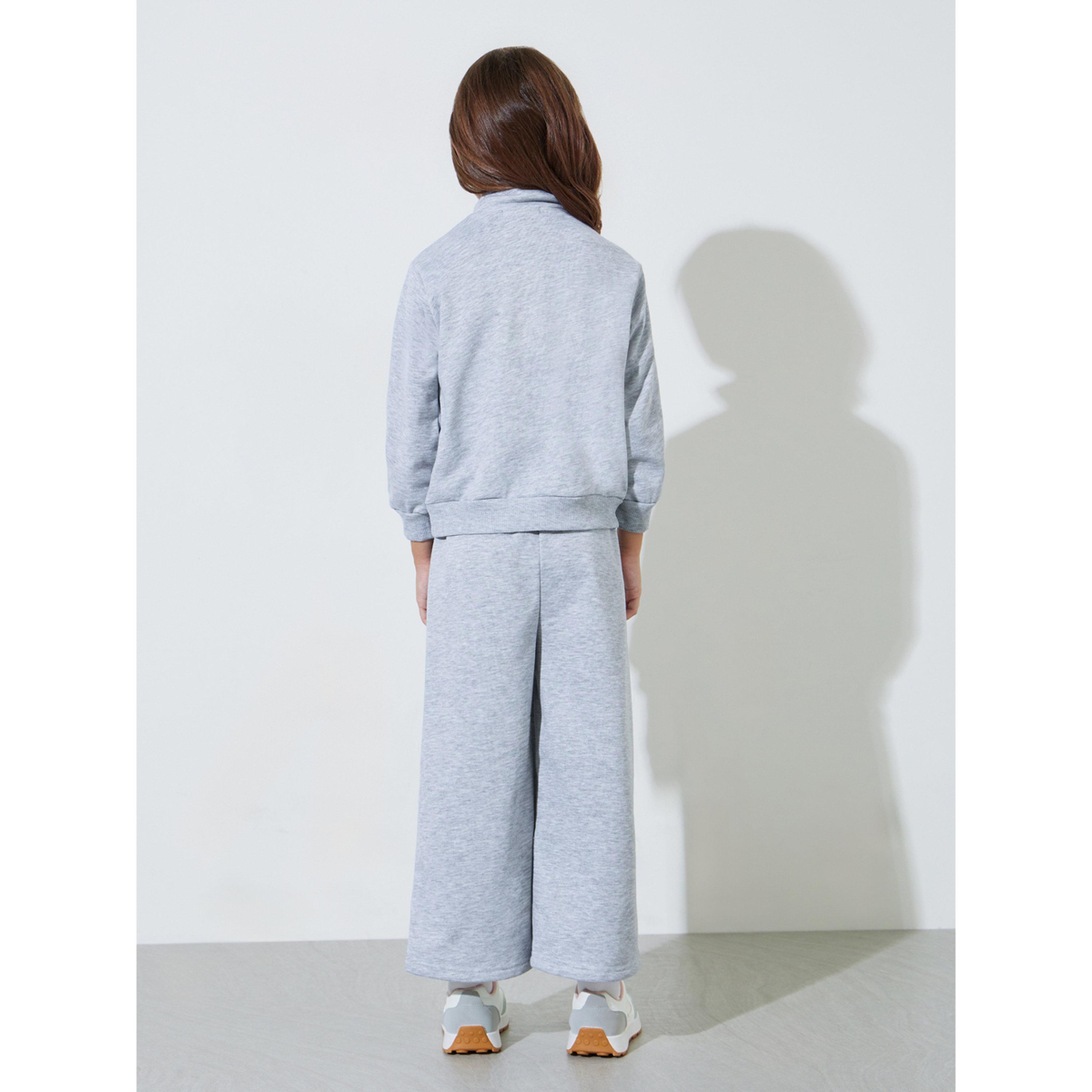 Styli Grey NY High Neck Sweatshirt and Pintuck Detail Wide Leg Joggers Set-girls-clothing-setsandcoords-image-5