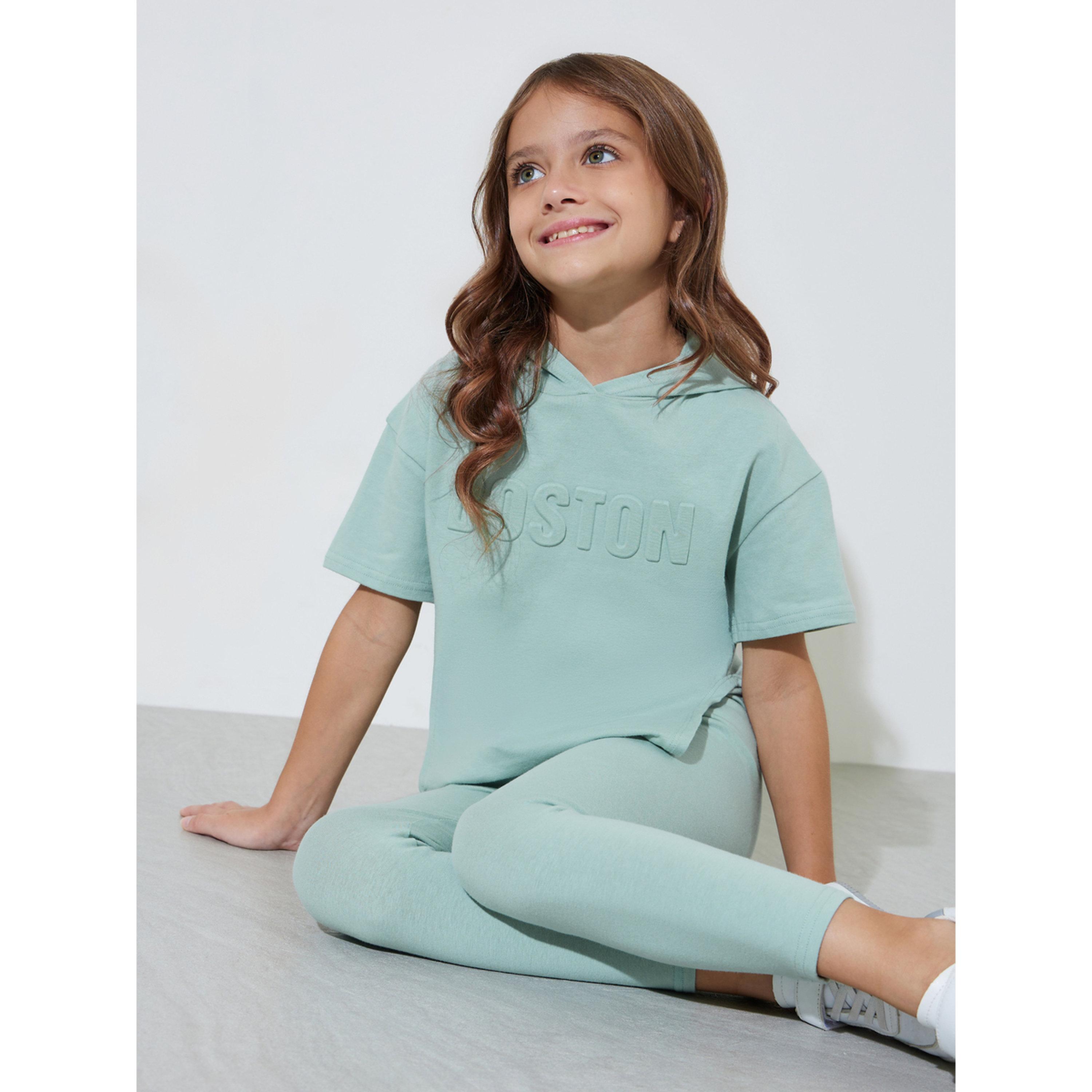 مجموعة من ليقنز وهودي بنمط بارز للبنات-girls-clothing-setsandcoords-image-4