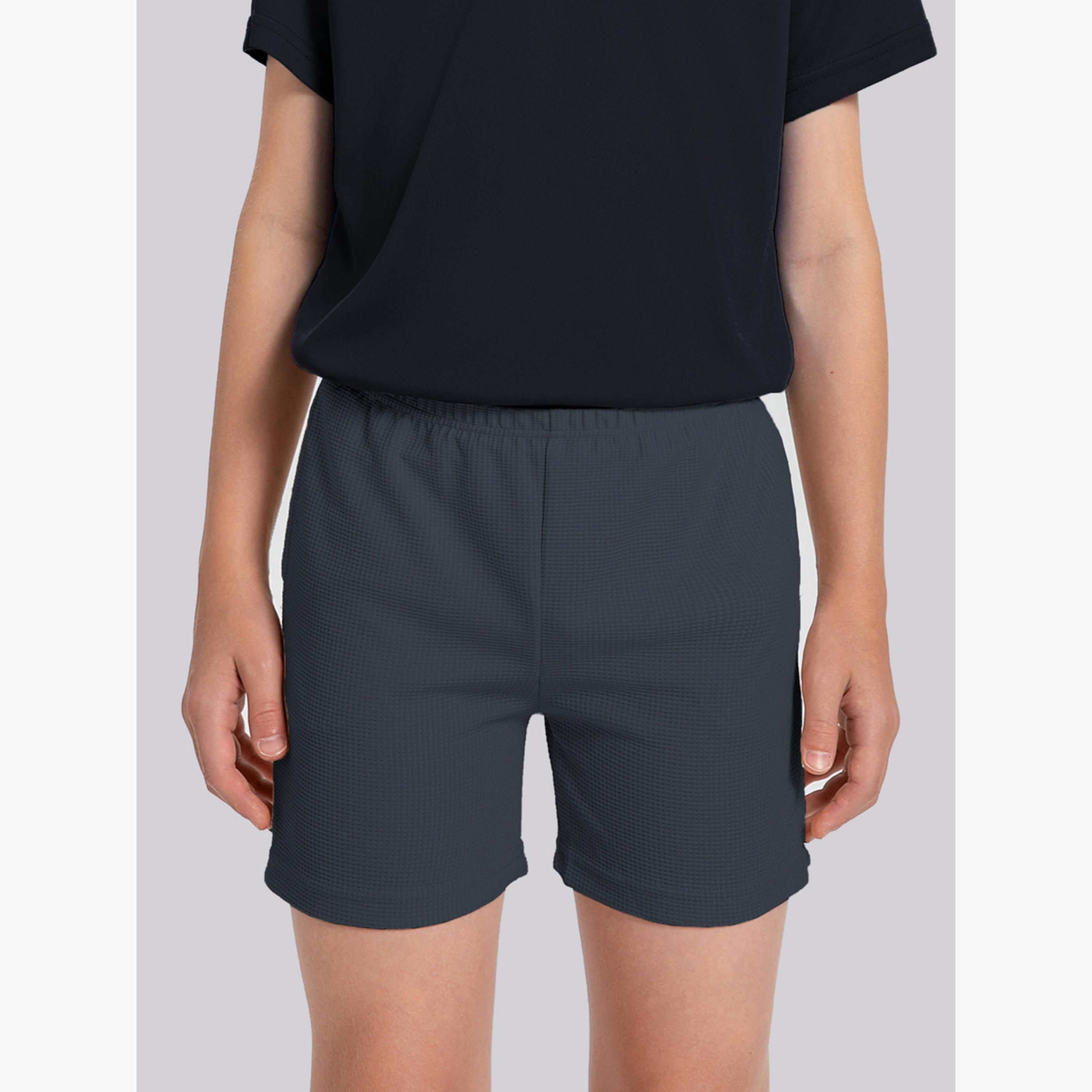 Take Two Boys Grey Knitted Pull-On Shorts-boys-clothing-bottoms-shorts-image-4