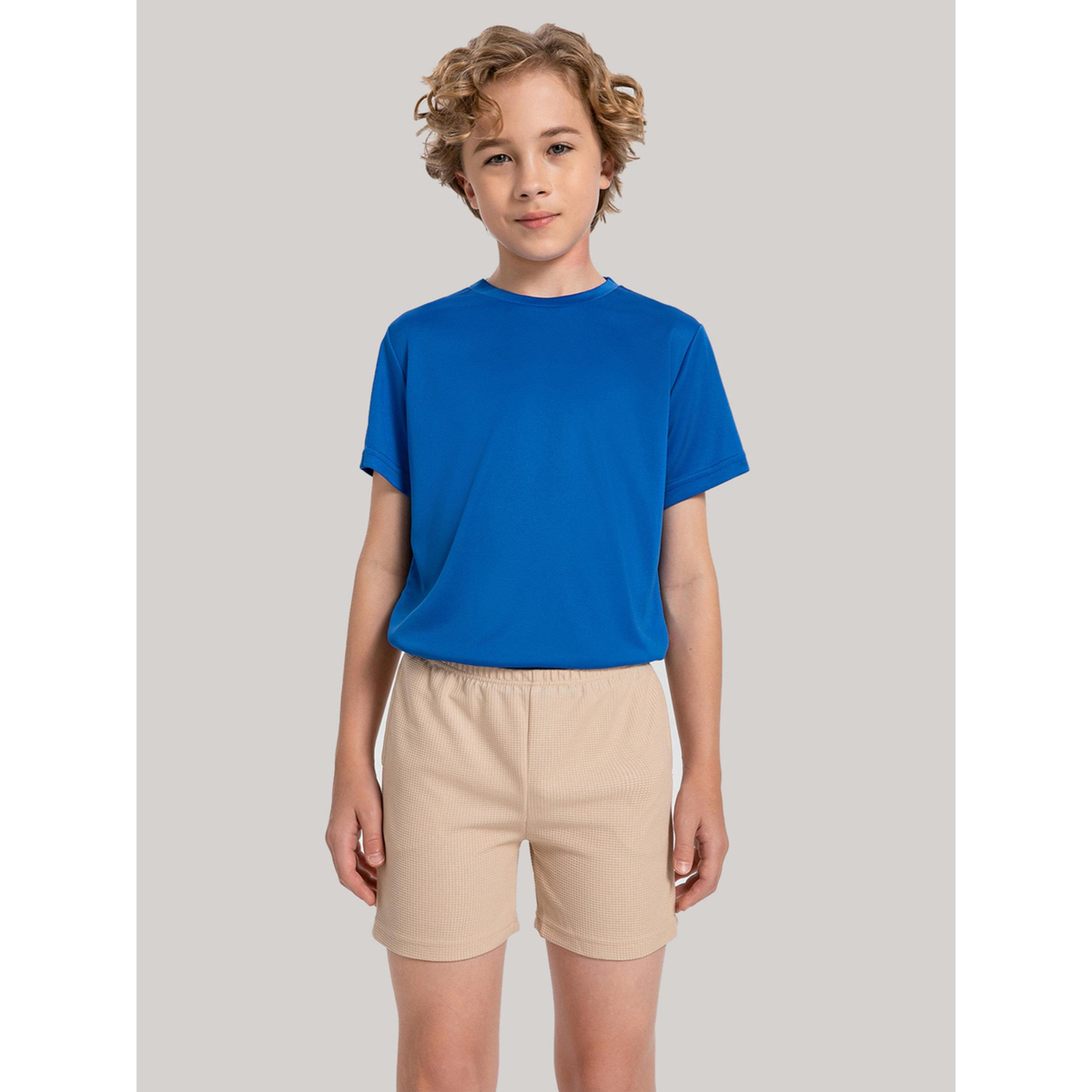 شورت محبوك برباط للأولاد لون بيج-boys-clothing-bottoms-shorts-image-3