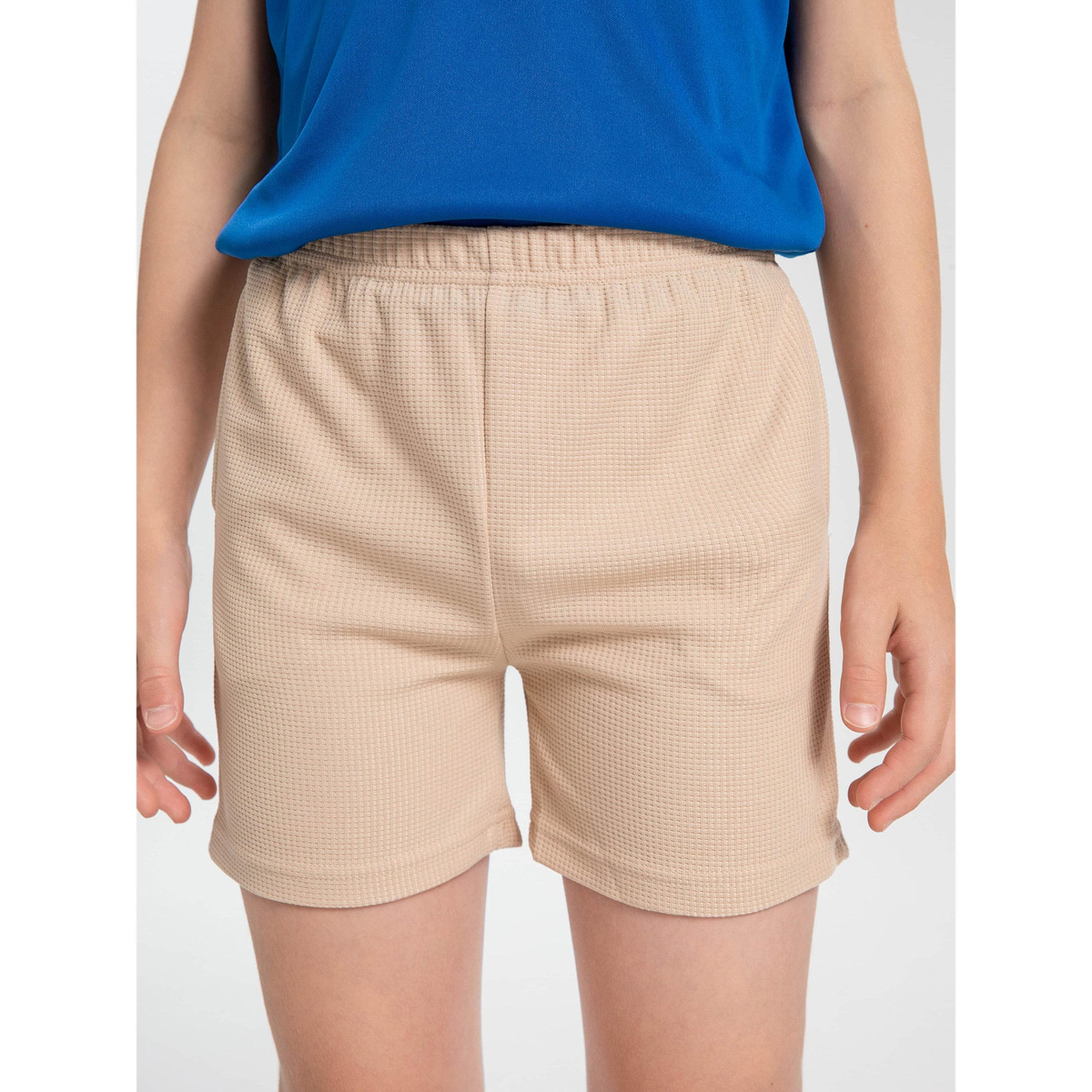 شورت محبوك برباط للأولاد لون بيج-boys-clothing-bottoms-shorts-image-6