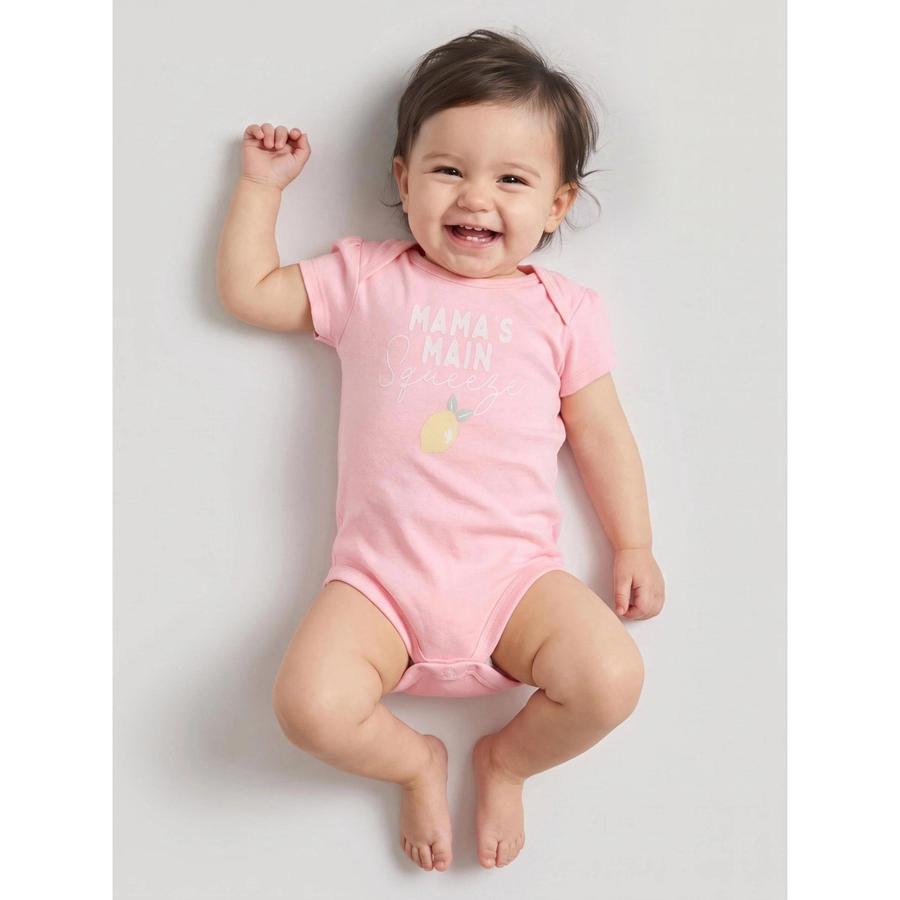 Styli Baby Girl Pink Graphic print Short Sleeves Romper-girls-clothing-rompers-image-2