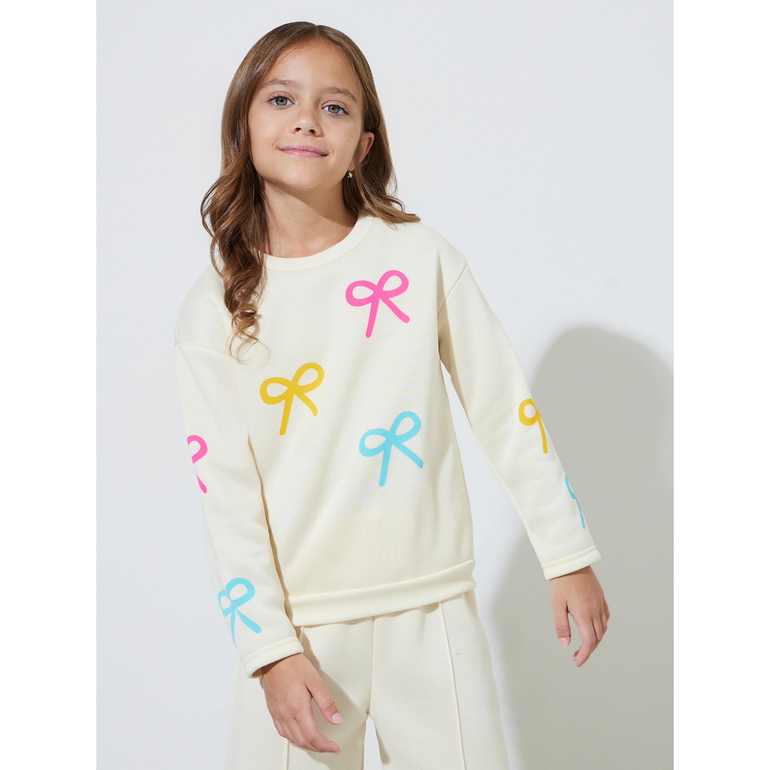 مجموعة من جوغر سادة مع سويت شيرت بطبعة فيونكات للبنات-girls-clothing-setsandcoords-image-2