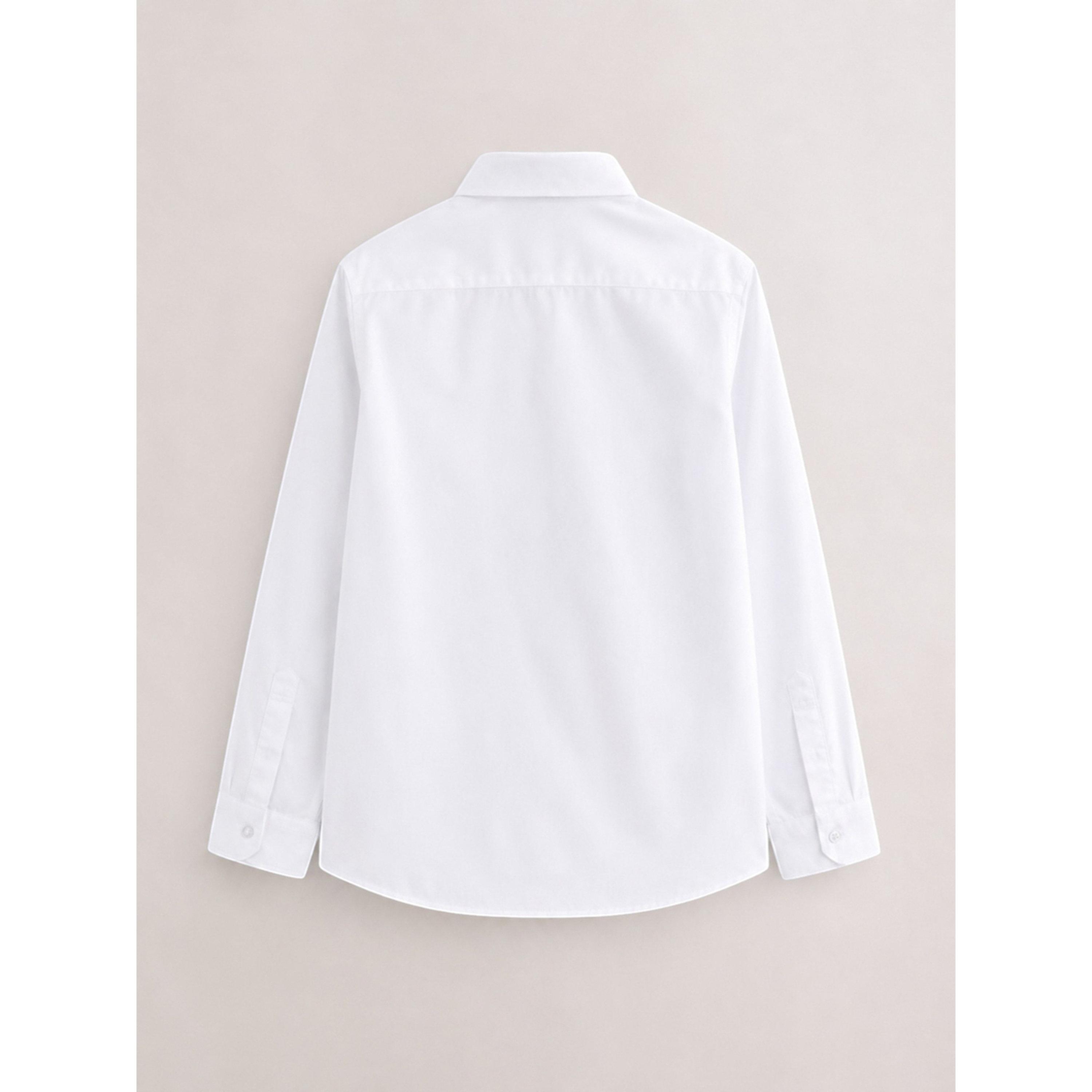 قميص مدرسي بأكمام طويلة للأولاد باللون الأبيض-boys-clothing-schoolwear-shirts-image-5