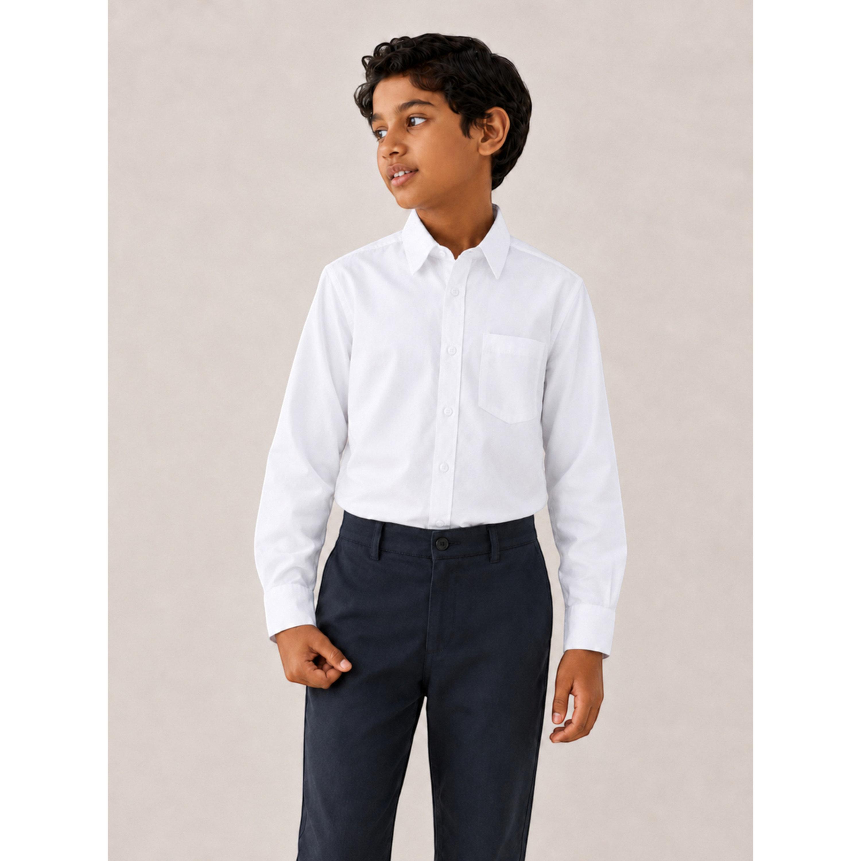 قميص بأكمام طويلة للأولاد باللون الأبيض-boys-clothing-schoolwear-shirts-image-8
