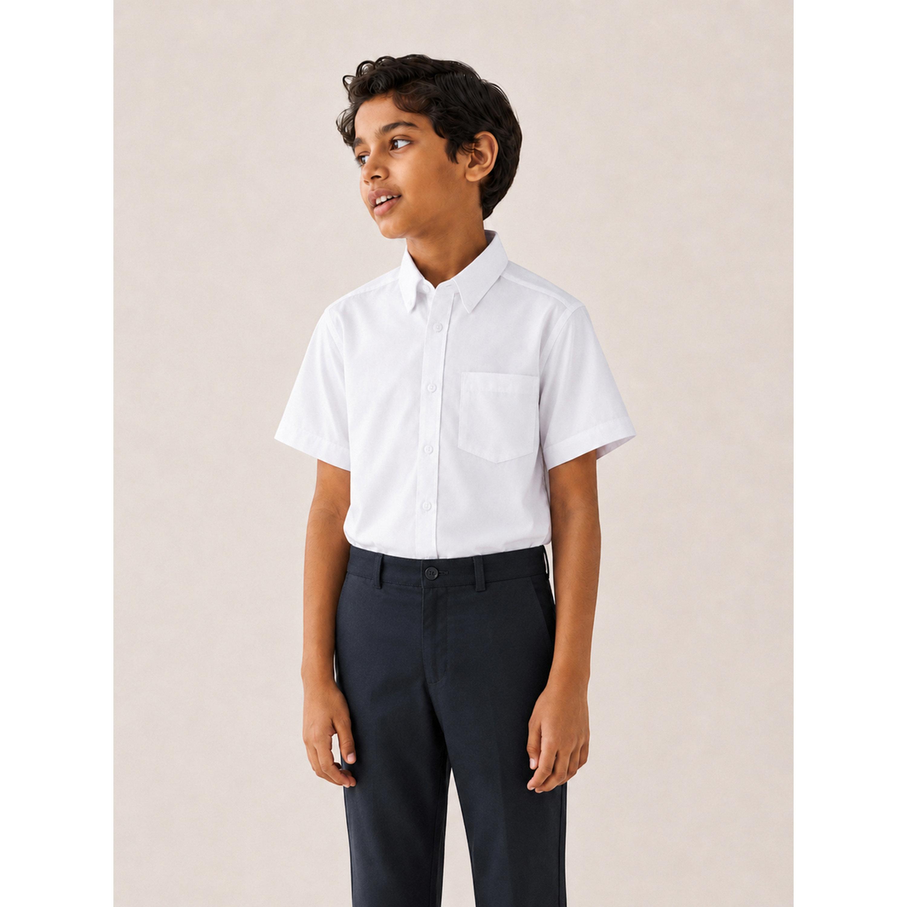 قميص بياقة وأكمام قصيرة للأولاد باللون الأبيض-boys-clothing-schoolwear-shirts-image-6