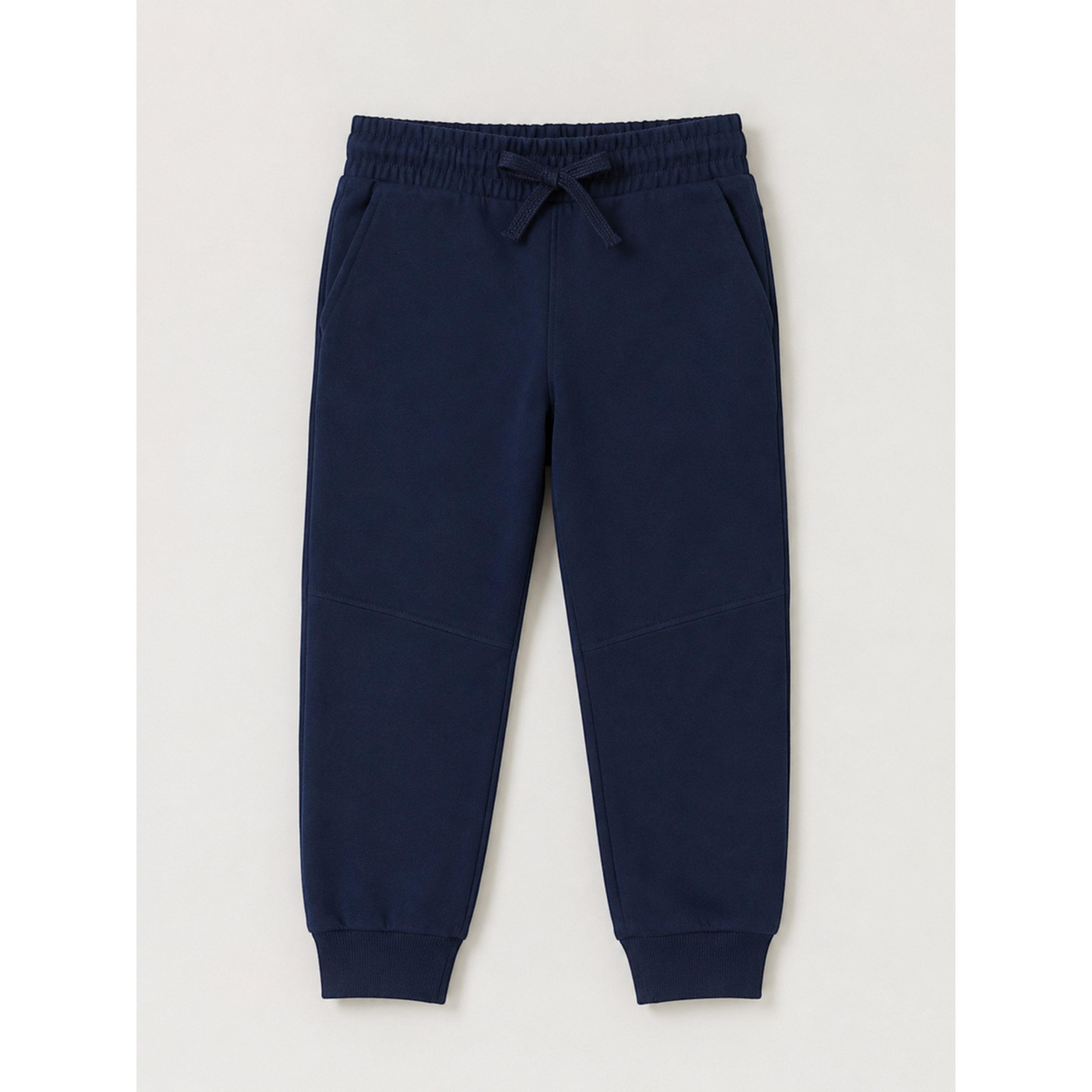 جوغر بقصة مريحة ورباط للأولاد باللون الكحلي-boys-clothing-bottoms-joggersandtrackpants-image-5
