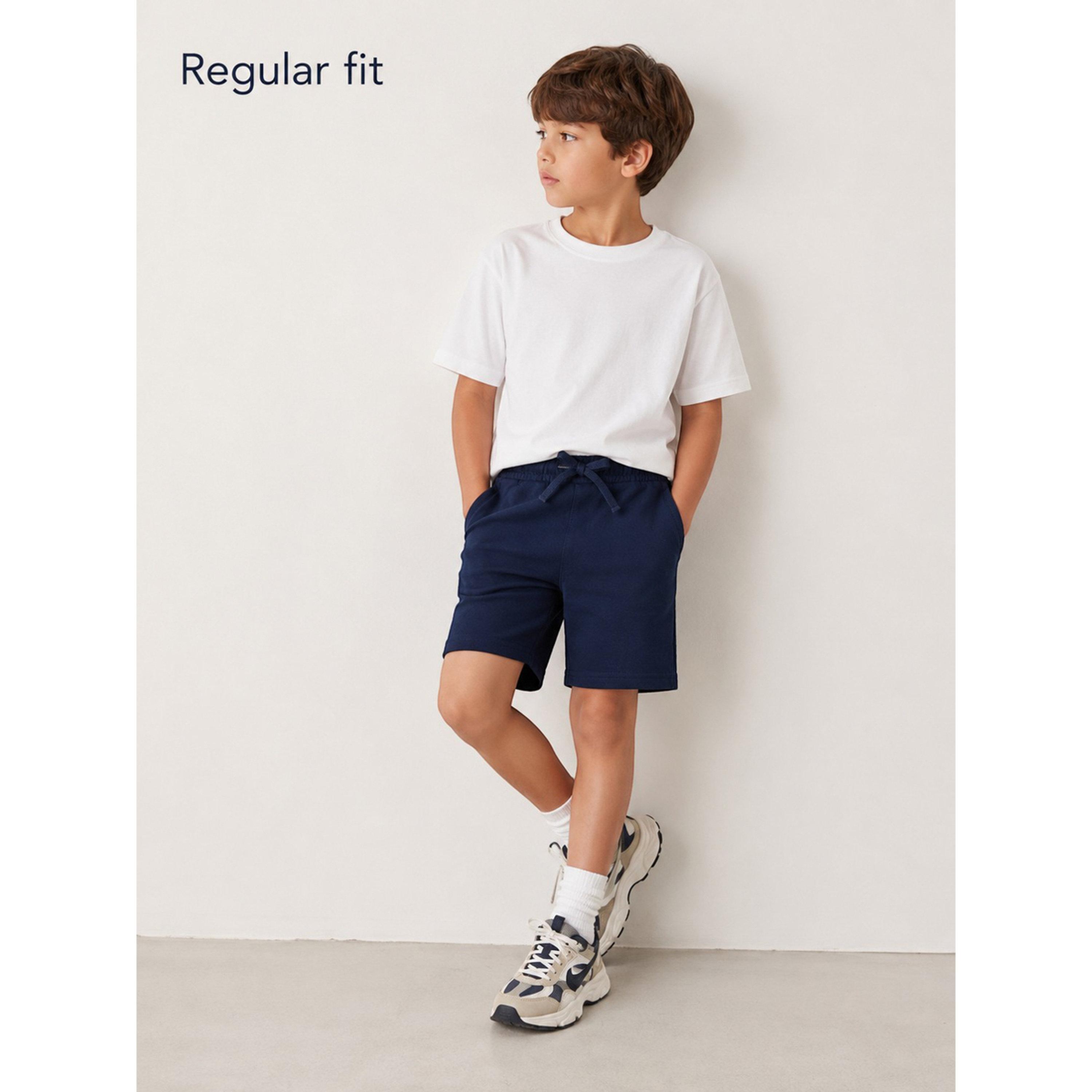 شورت قطن محبوك للأولاد باللون الكحلي-boys-clothing-bottoms-shorts-image-2