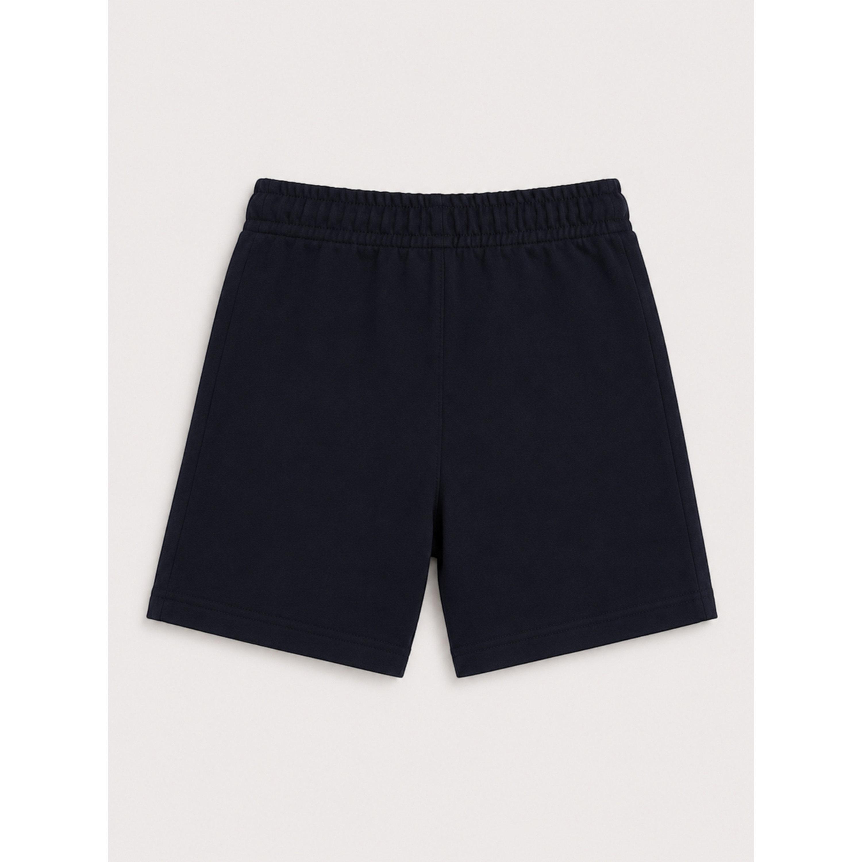 شورت قطن محبوك برباط للأطفال باللون الأسود-boys-clothing-bottoms-shorts-image-4