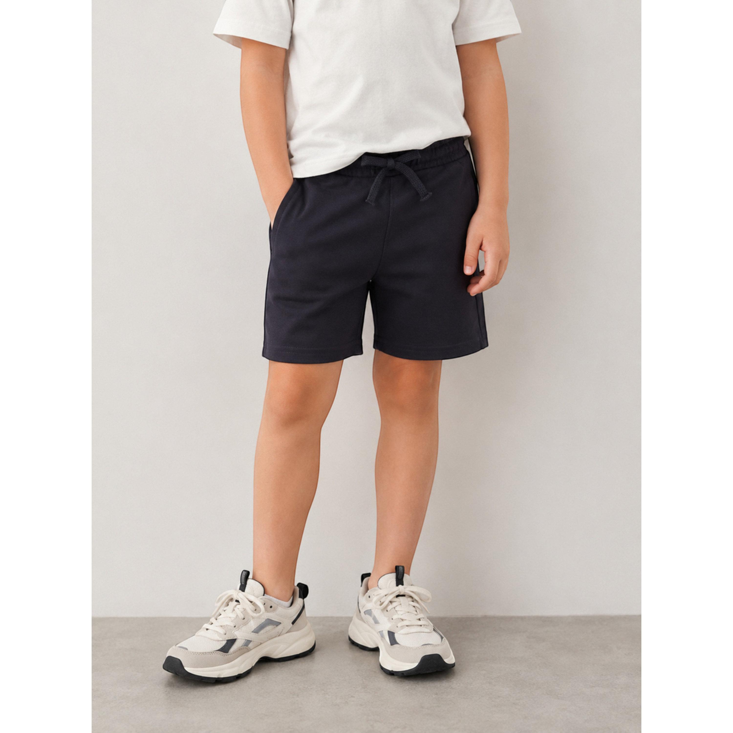 شورت قطن جيرسي للأطفال باللون الرمادي-boys-clothing-bottoms-shorts-image-1