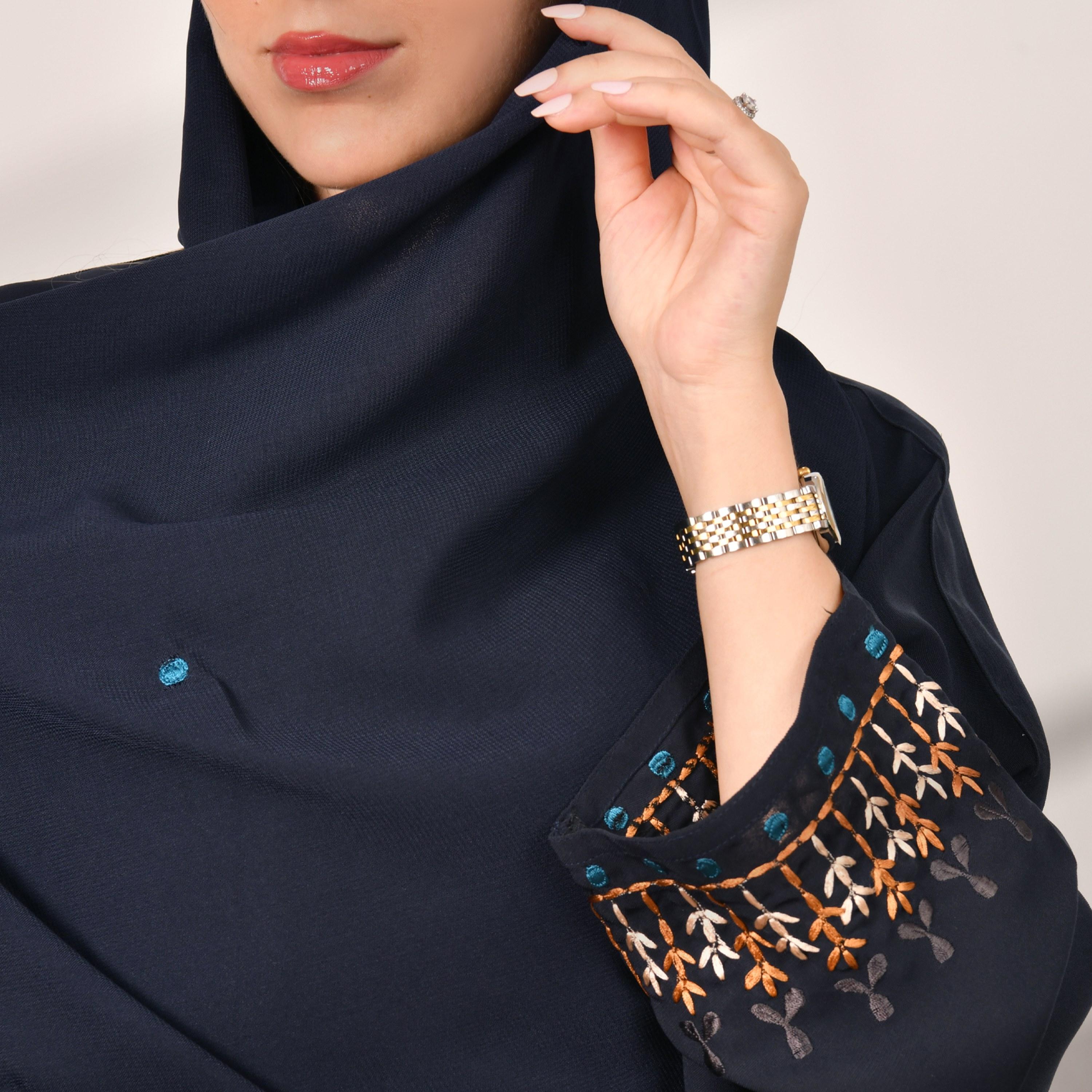 Hawraa Embroidered Abaya with Hijab-women-arabicclothing-abayas-image-2