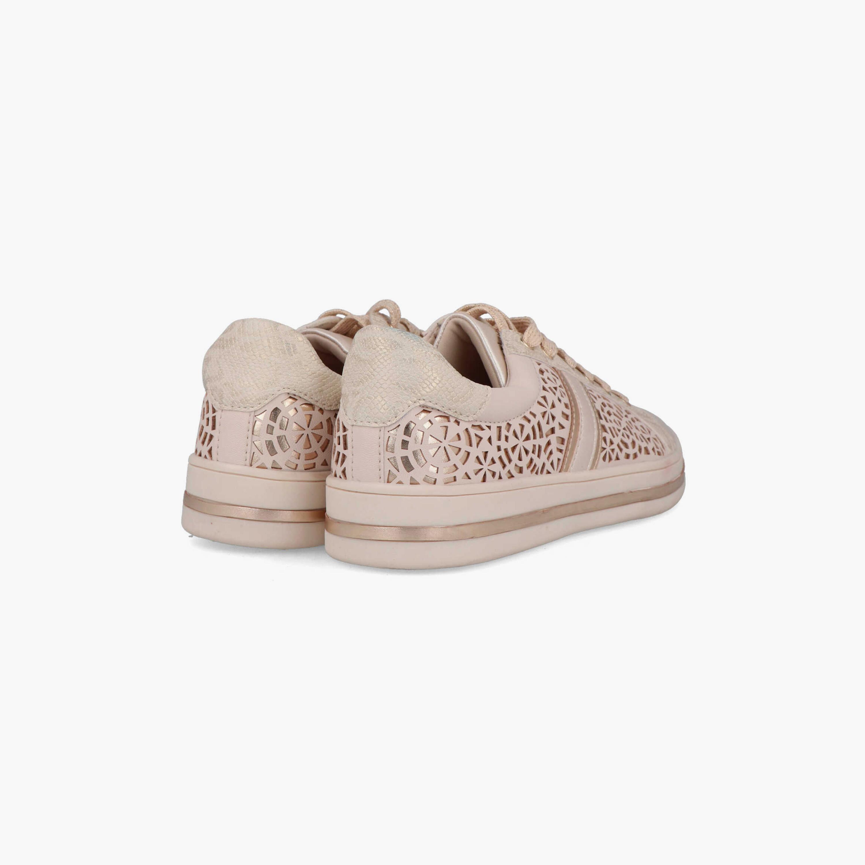 Menbur Women's Metallic Low Ankle Sneakers with Cut Out Accent | 21310-women-shoes-sneakers-image-3