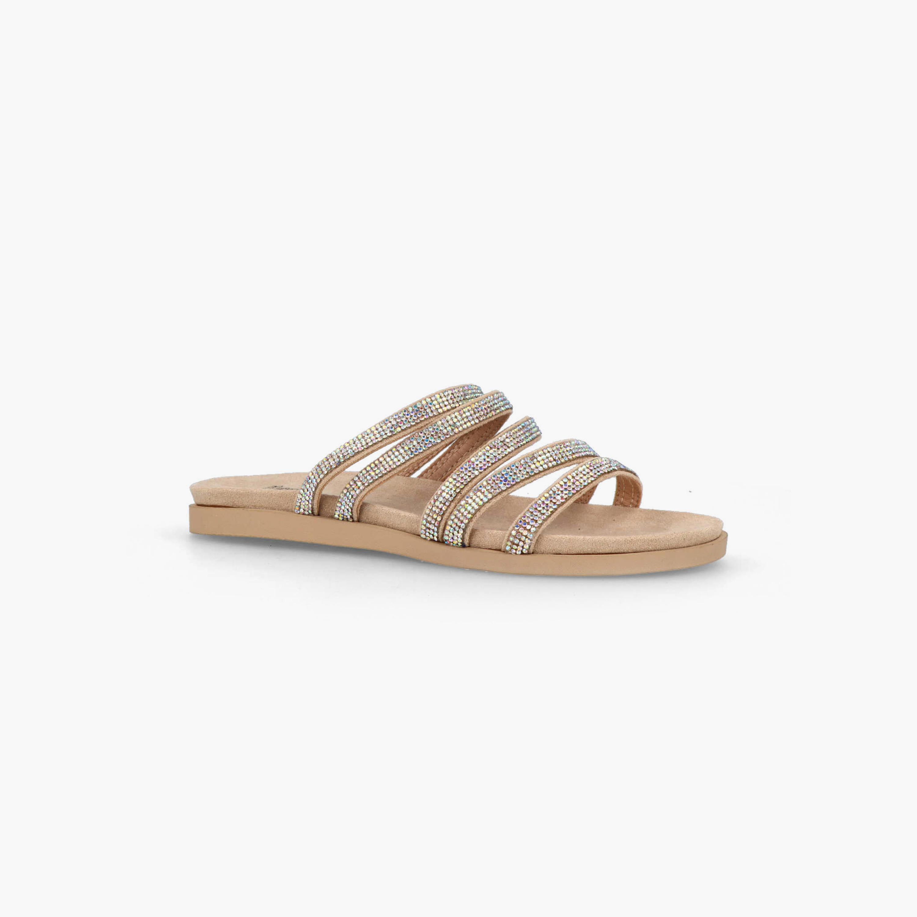 Menbur Women's Slide Sandals with Rhinestone Accent | 21327-women-shoes-sandals-flats-image-1